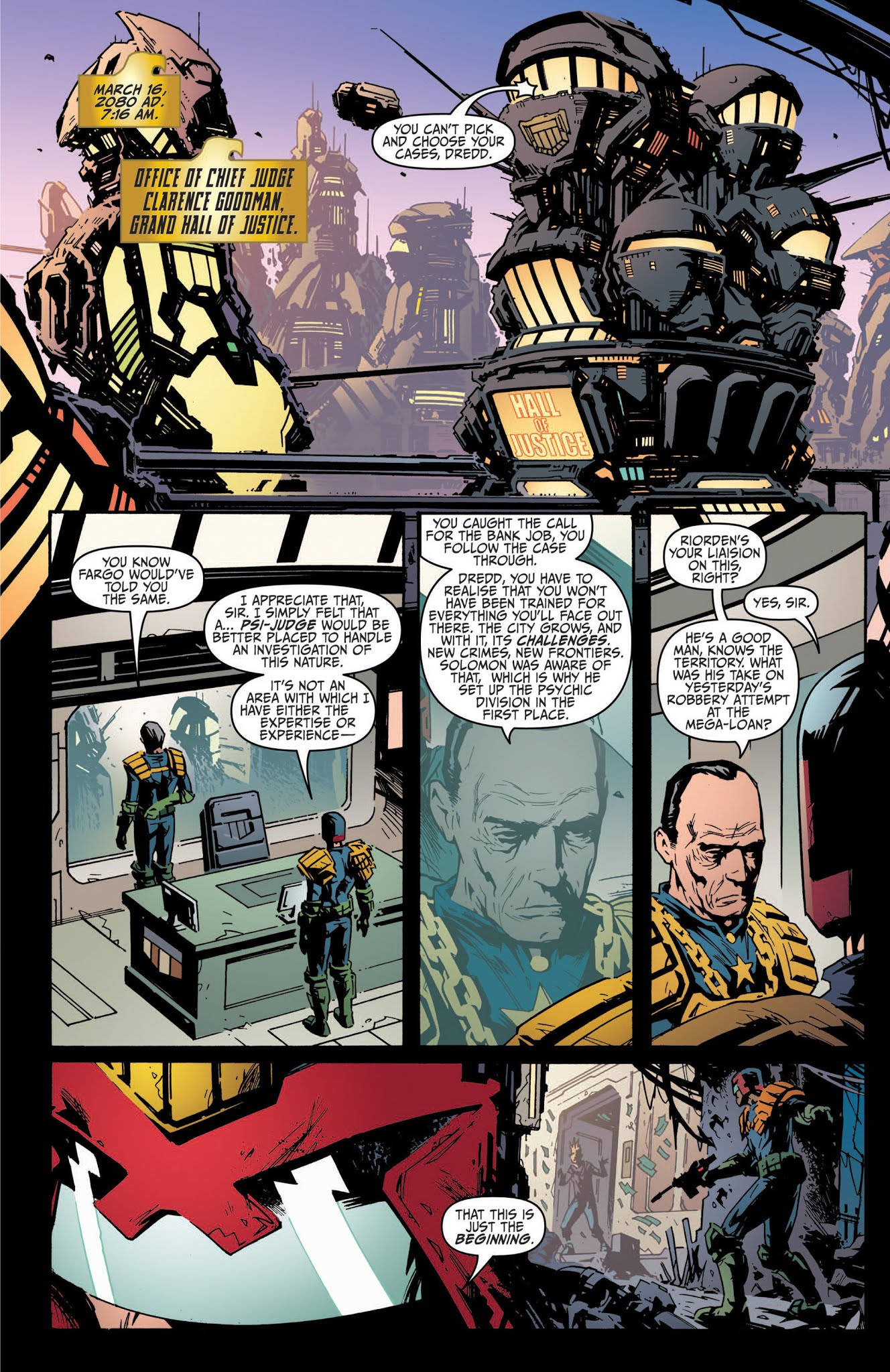 Read online Judge Dredd: Year One comic -  Issue #2 - 3