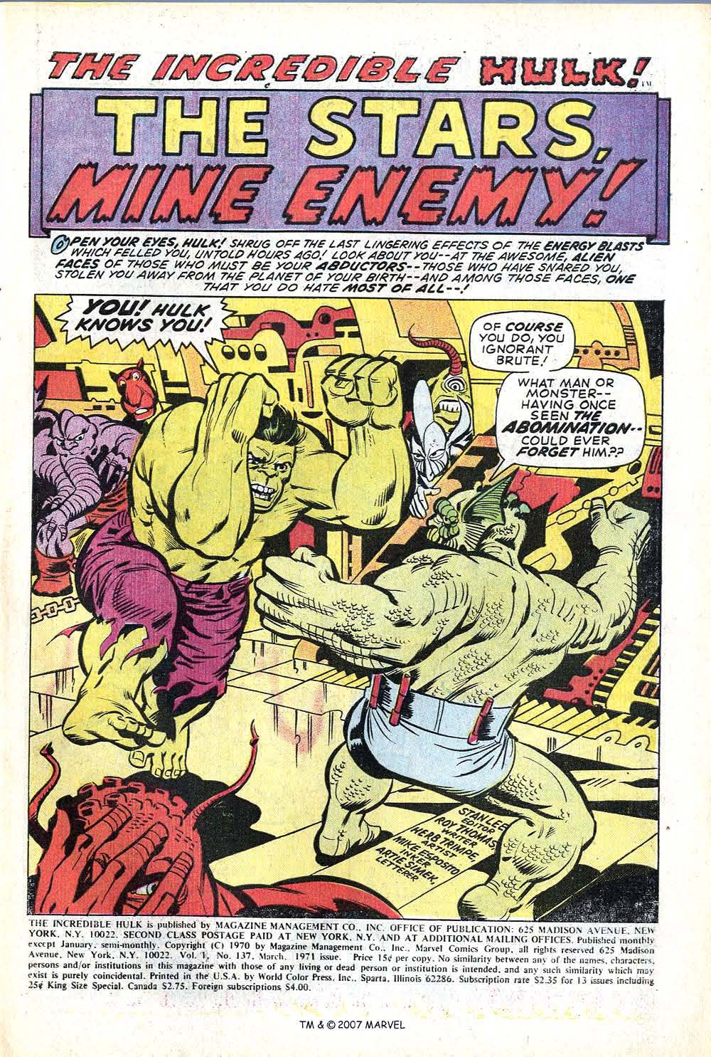 Read online The Incredible Hulk (1968) comic -  Issue #137 - 3
