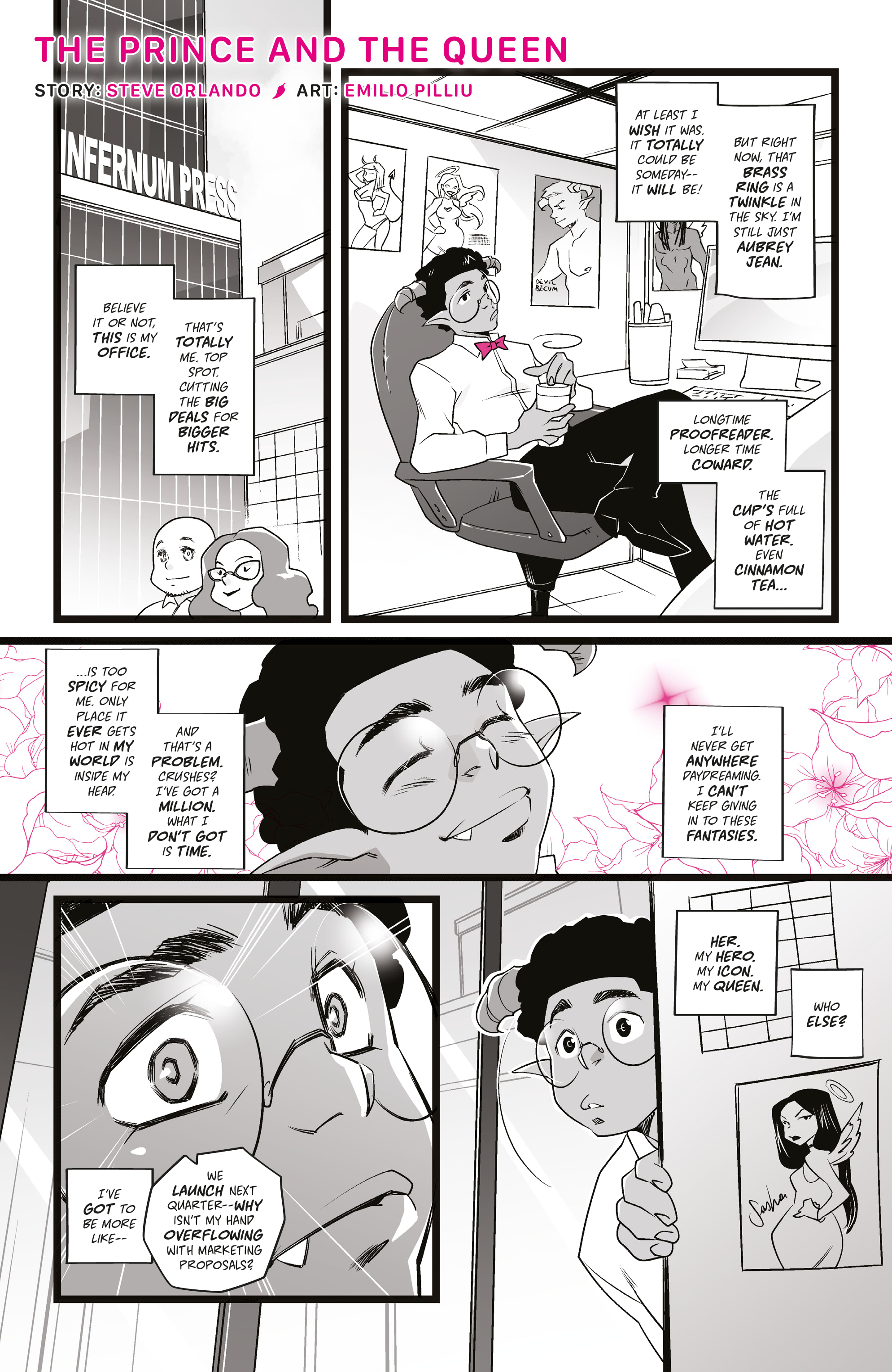 Read online Mirka Andolfo's Sweet Paprika: Black White & Pink (One-Shot) comic -  Issue # Full - 18