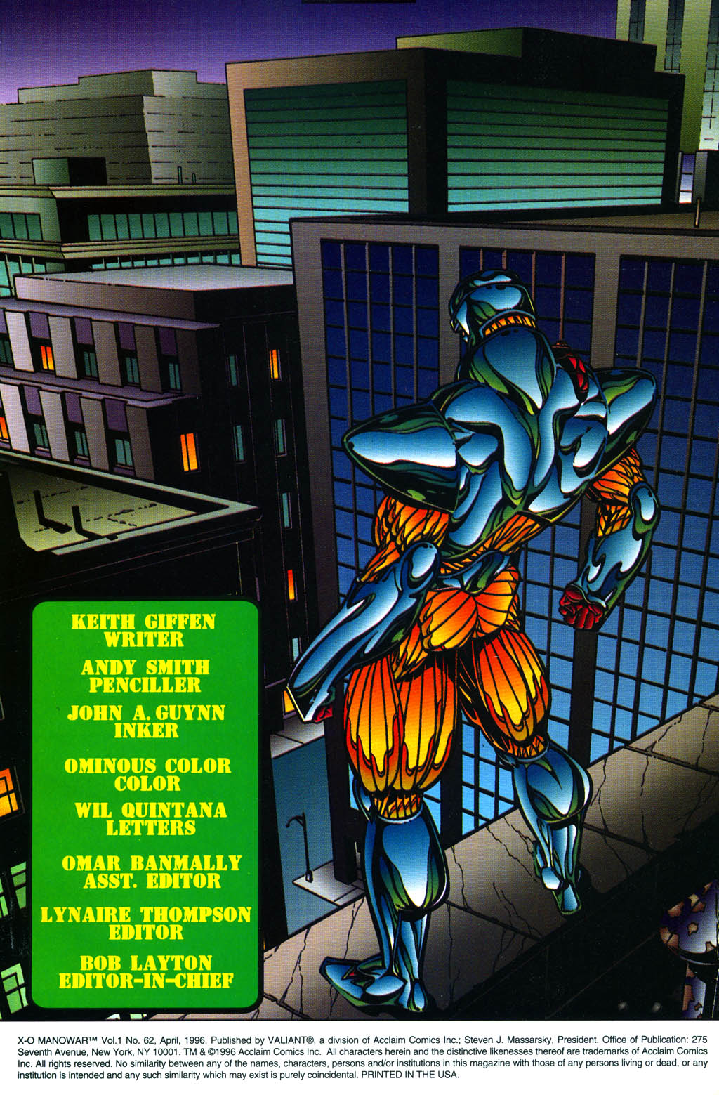 Read online X-O Manowar (1992) comic -  Issue #62 - 2