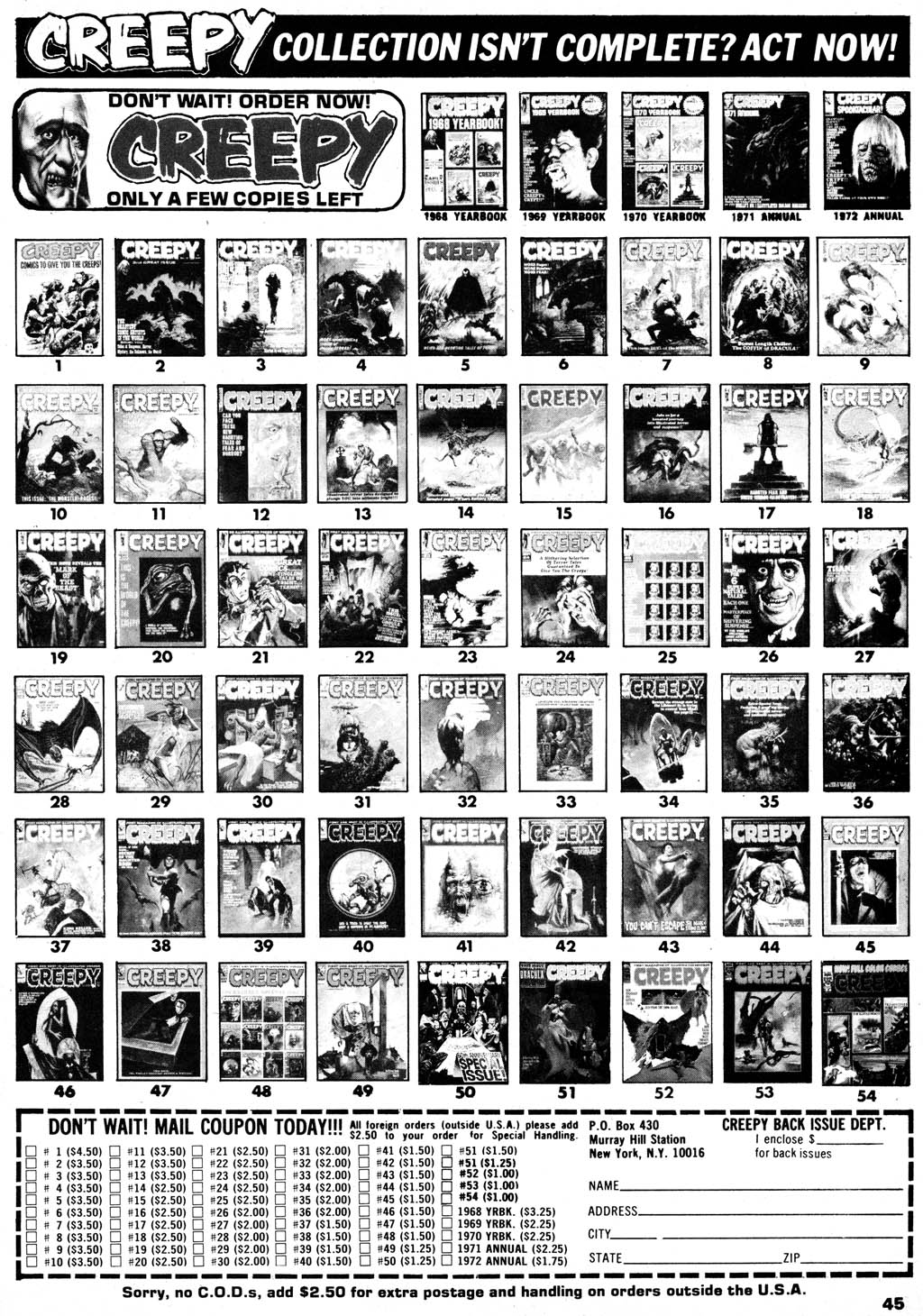 Read online Creepy (1964) comic -  Issue #55 - 39