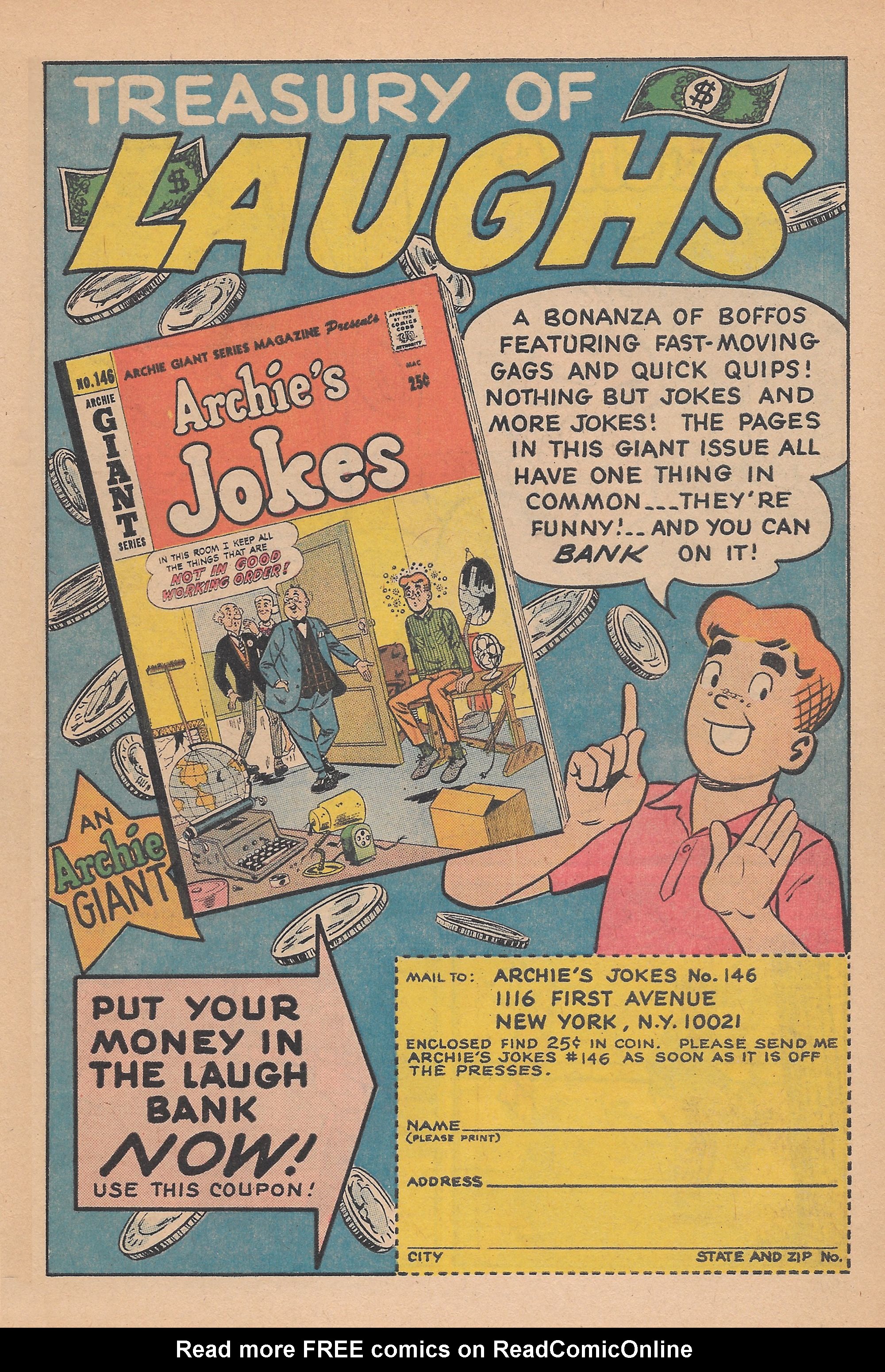 Read online Archie Giant Series Magazine comic -  Issue #148 - 21