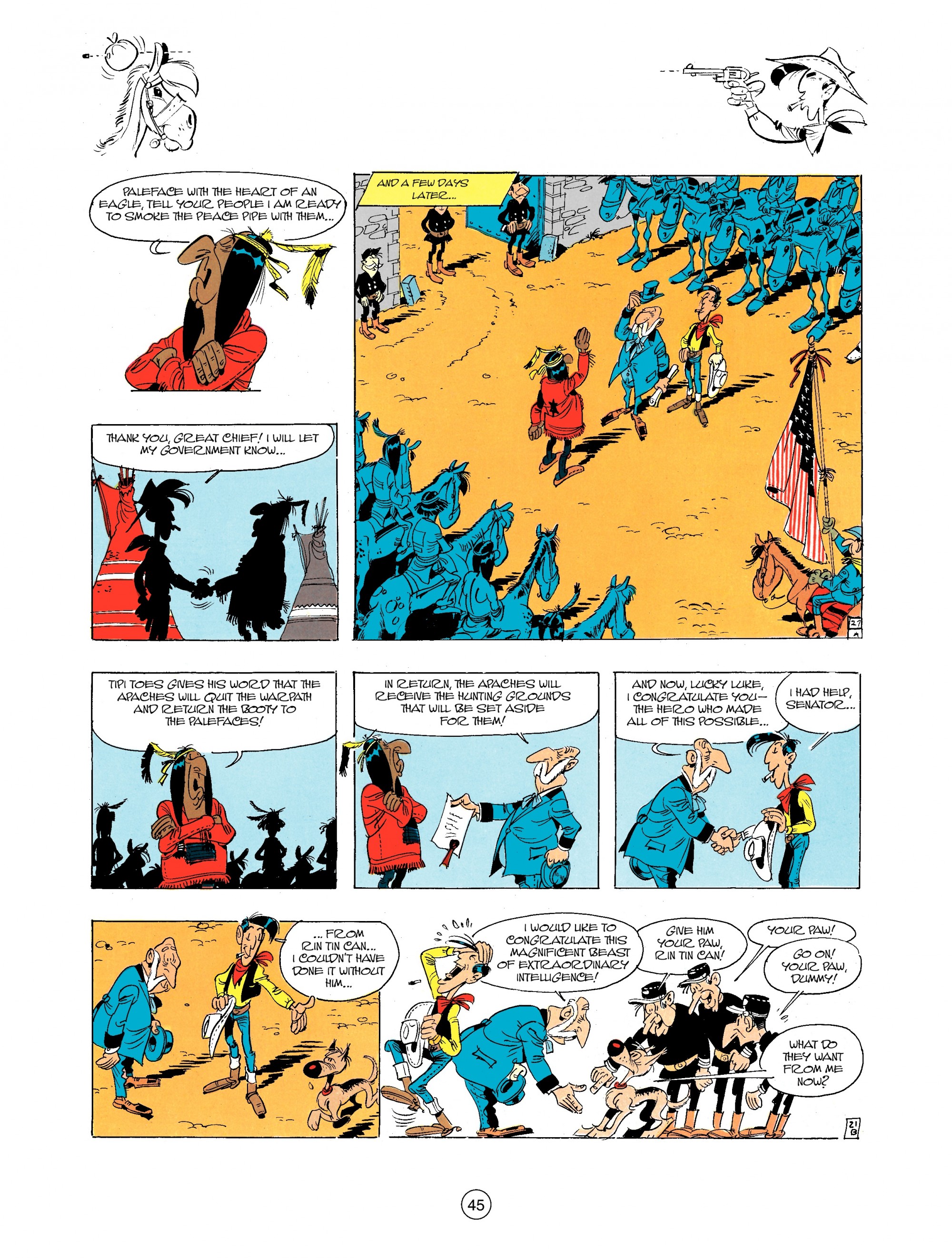 Read online A Lucky Luke Adventure comic -  Issue #34 - 45