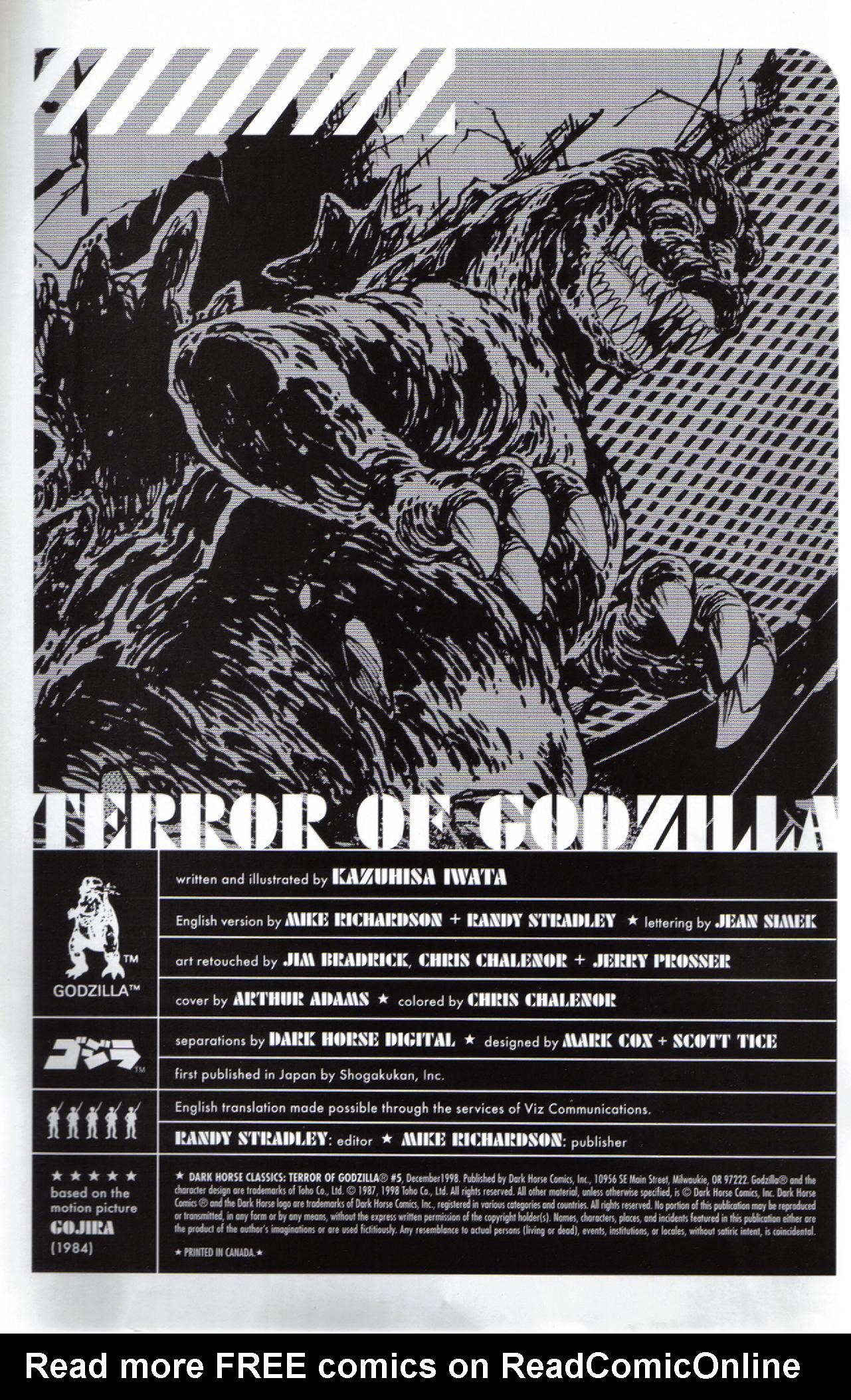 Read online Dark Horse Classics: Terror of Godzilla comic -  Issue #5 - 2