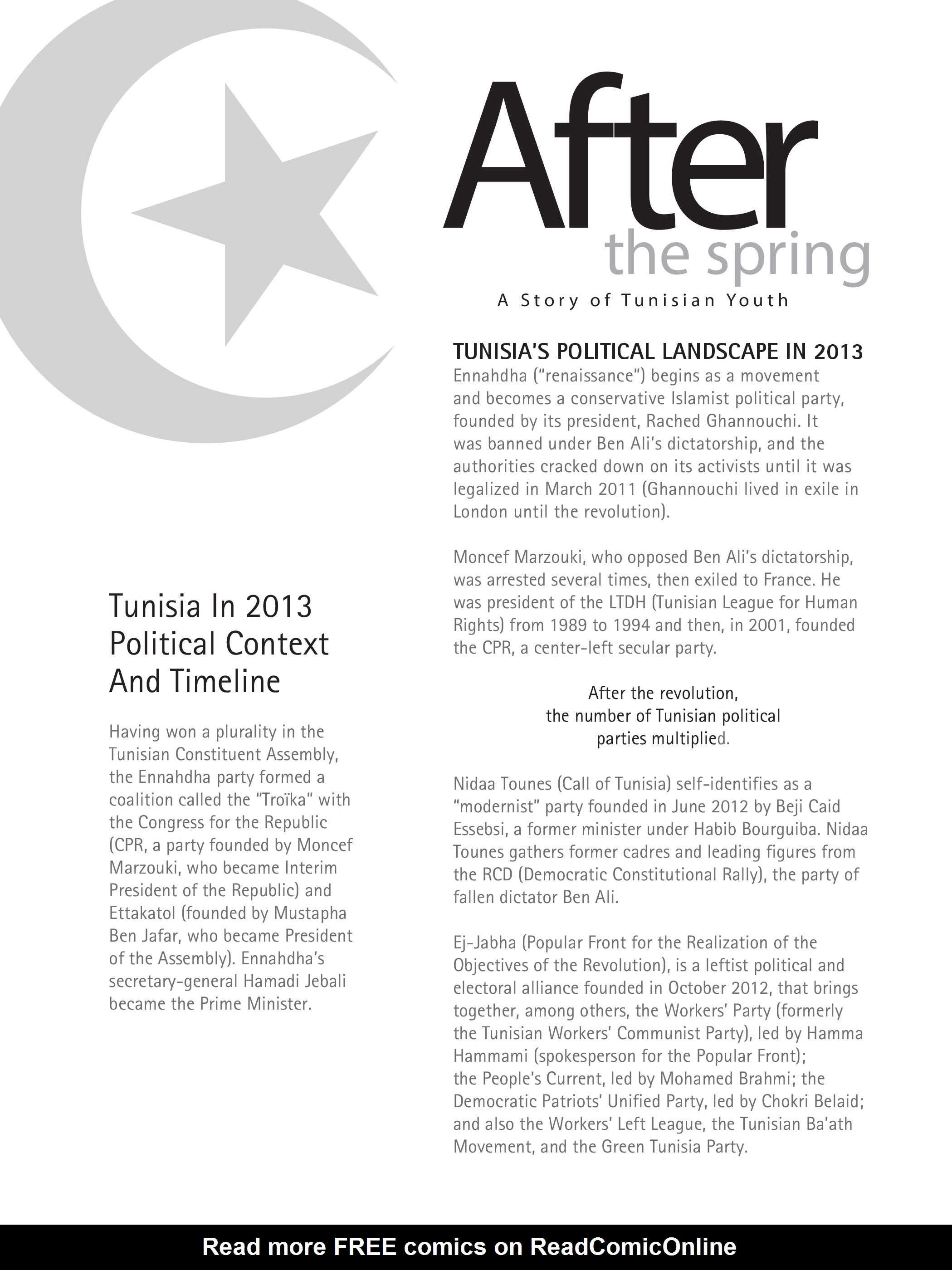 Read online After the Spring: A Story of Tunisian Youth comic -  Issue # TPB - 131