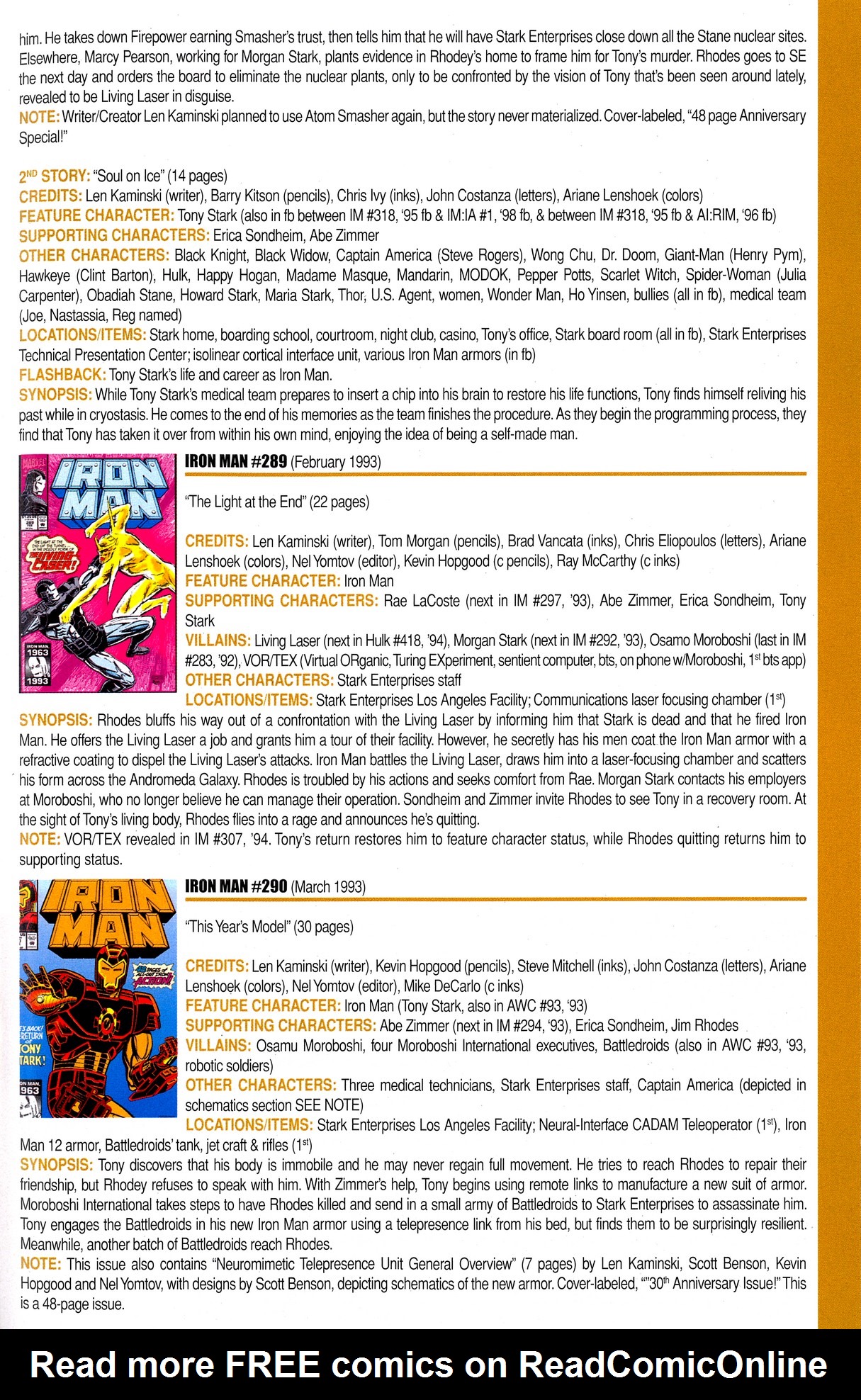 Read online Official Index to the Marvel Universe comic -  Issue #8 - 41