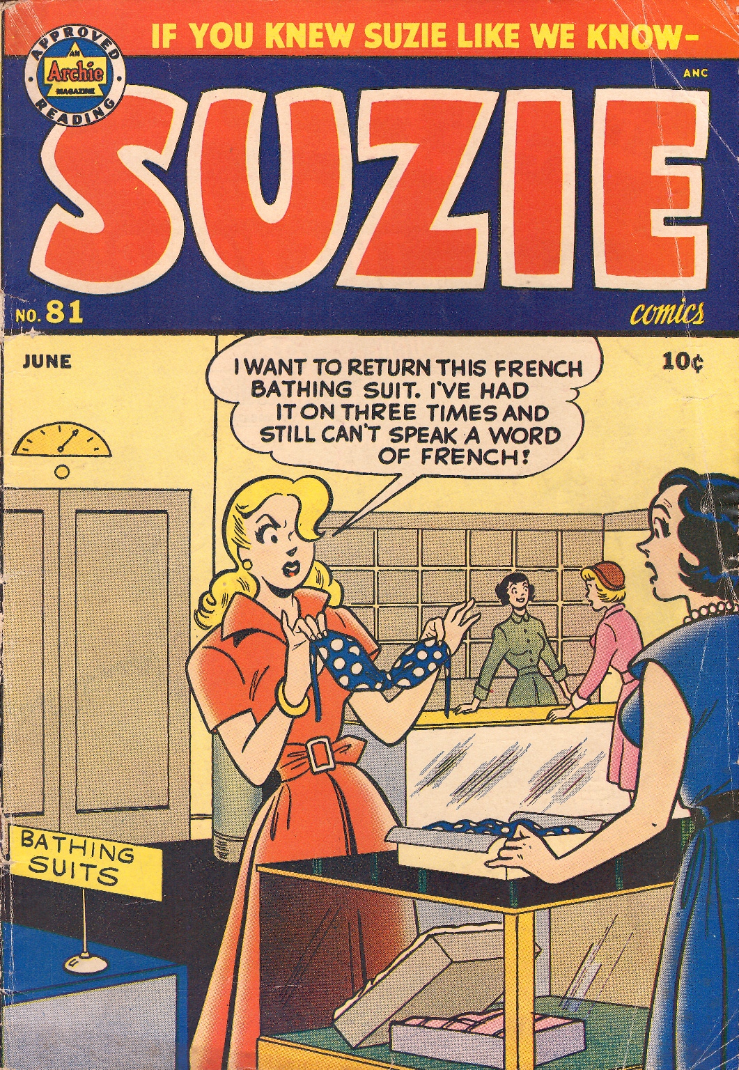Read online Suzie Comics comic -  Issue #81 - 1