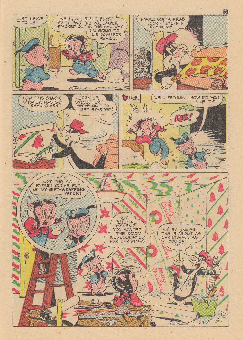 Read online Bugs Bunny's Christmas Funnies comic -  Issue # TPB 2 - 61