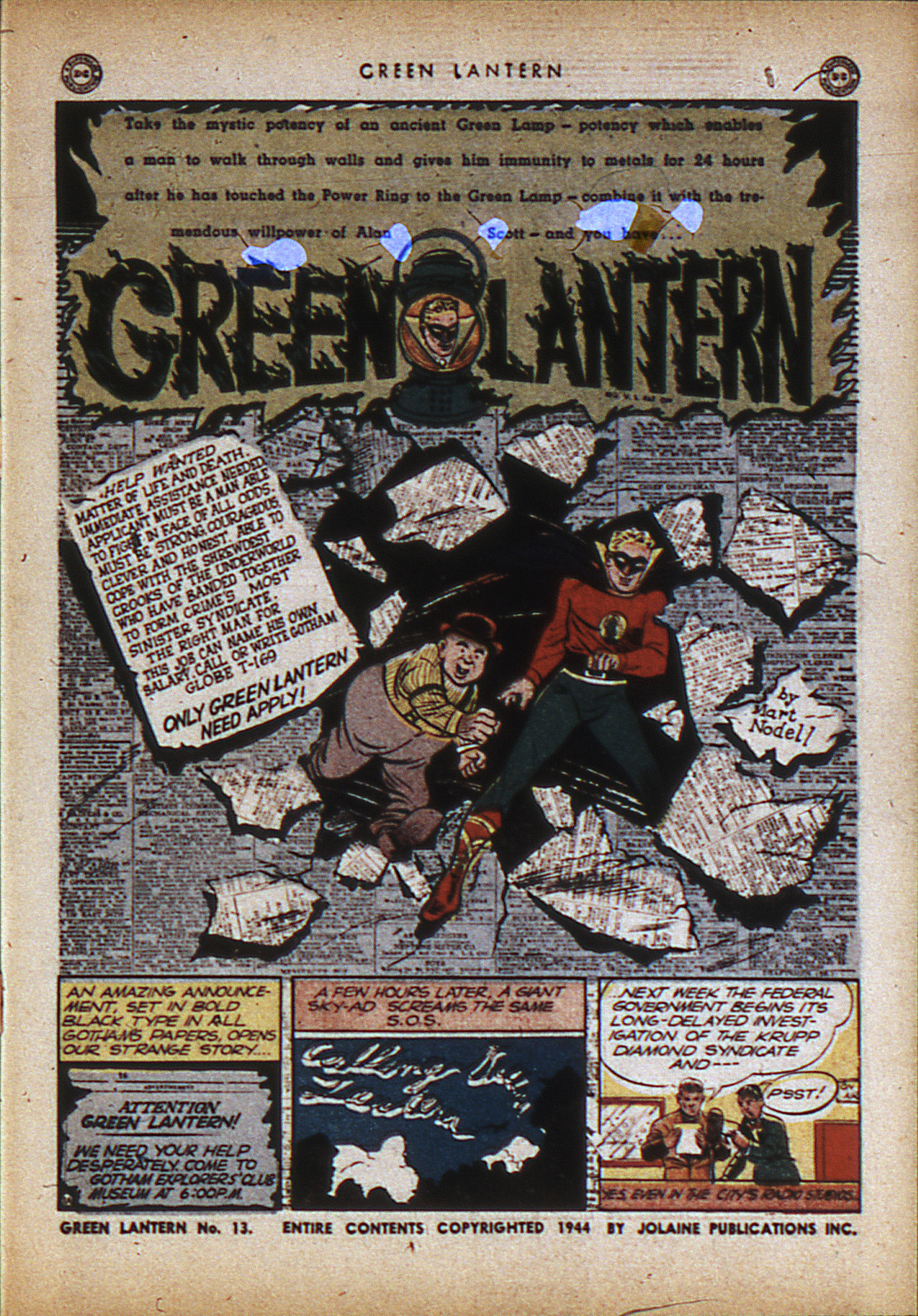 Read online Green Lantern (1941) comic -  Issue #13 - 4