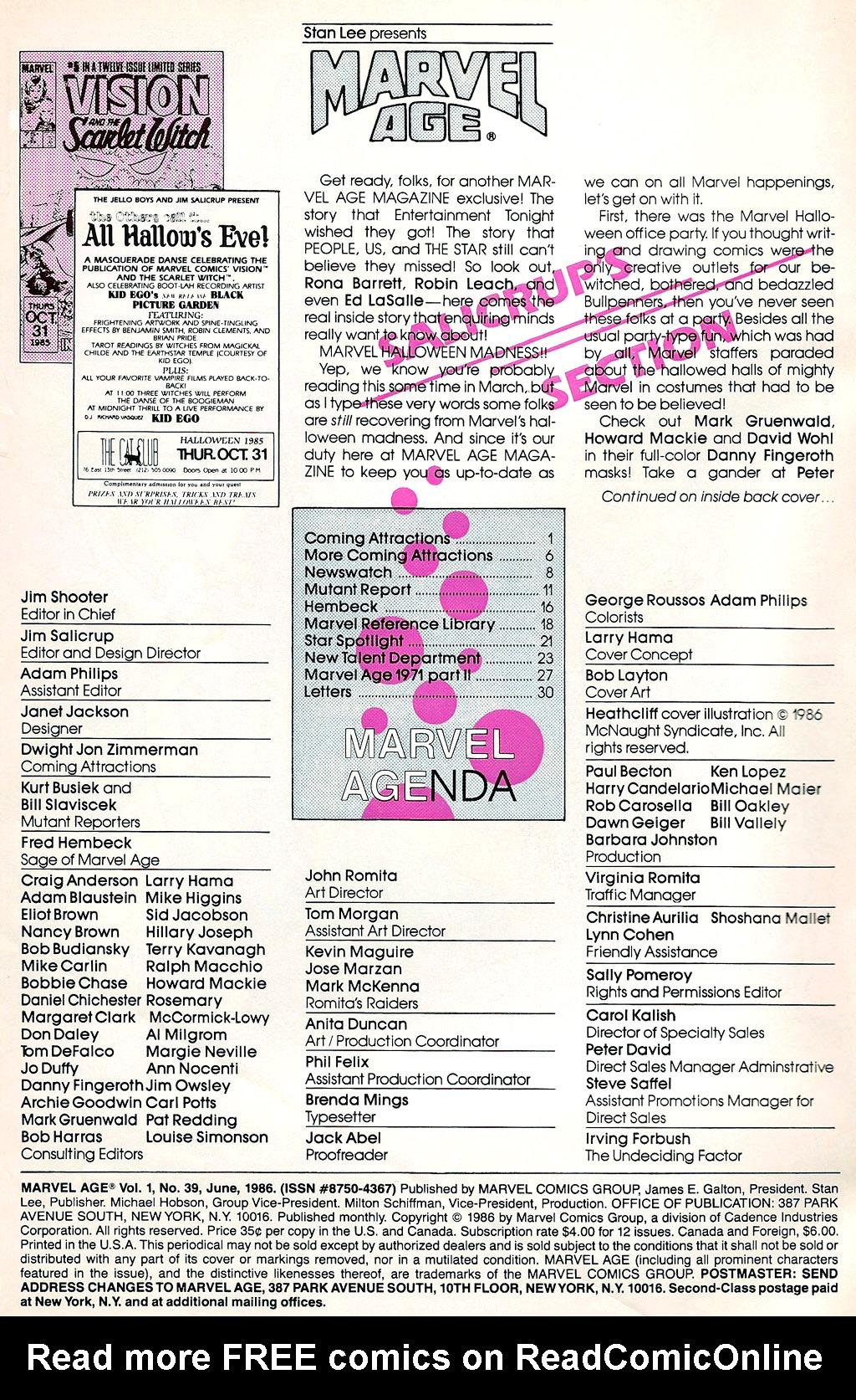 Read online Marvel Age comic -  Issue #39 - 2