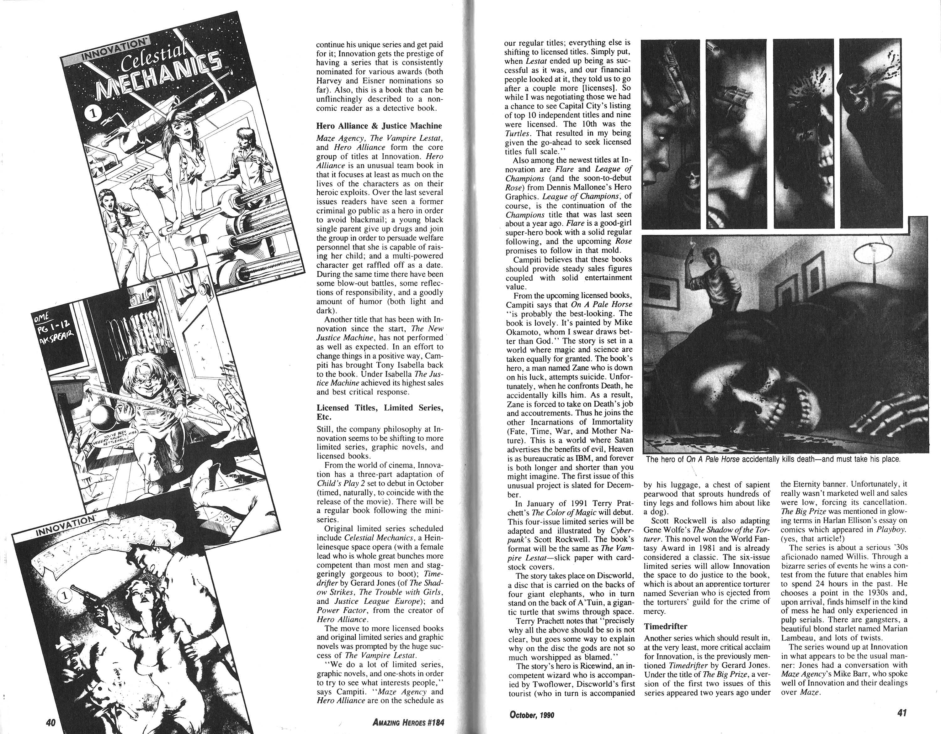 Read online Amazing Heroes comic -  Issue #184 - 21
