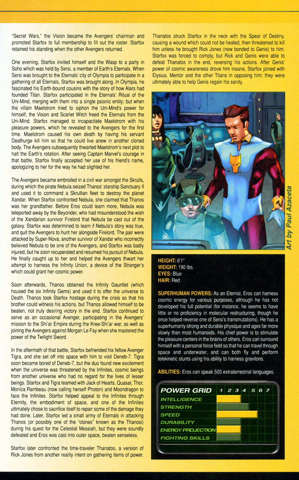 Read online Official Handbook of the Marvel Universe: Avengers 2005 comic -  Issue # Full - 43