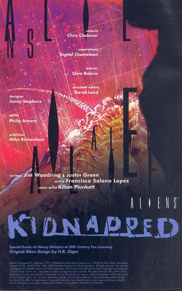 Read online Aliens: Kidnapped comic -  Issue #1 - 2