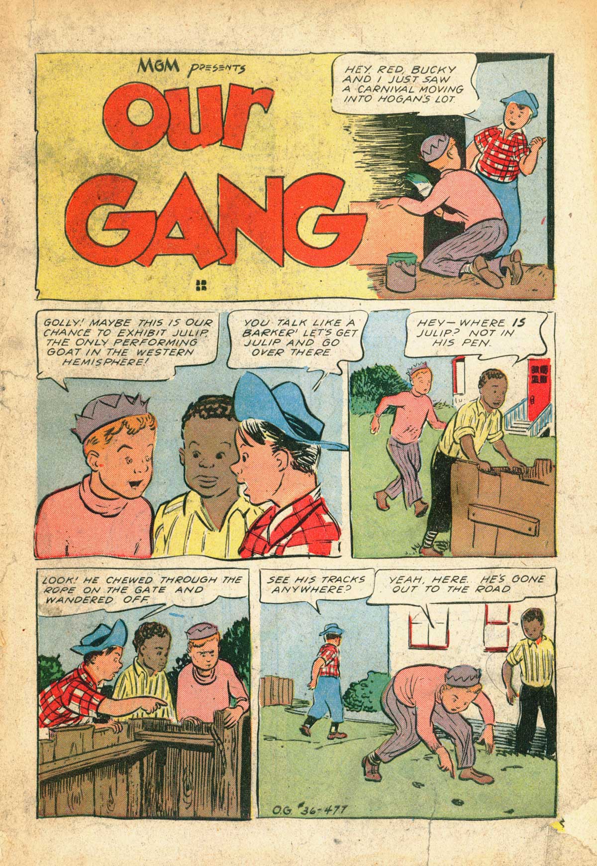 Read online Our Gang Comics comic -  Issue #36 - 4