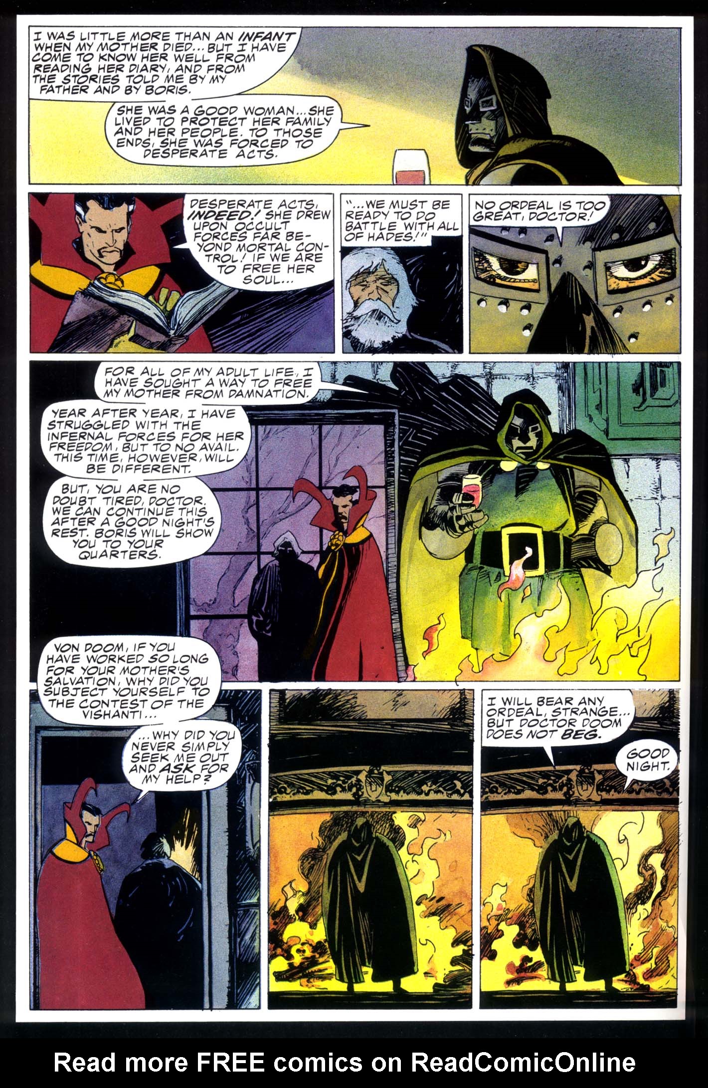 Read online Marvel Graphic Novel comic -  Issue #49 - Doctor Strange & Doctor Doom - Triumph & Torment - 33