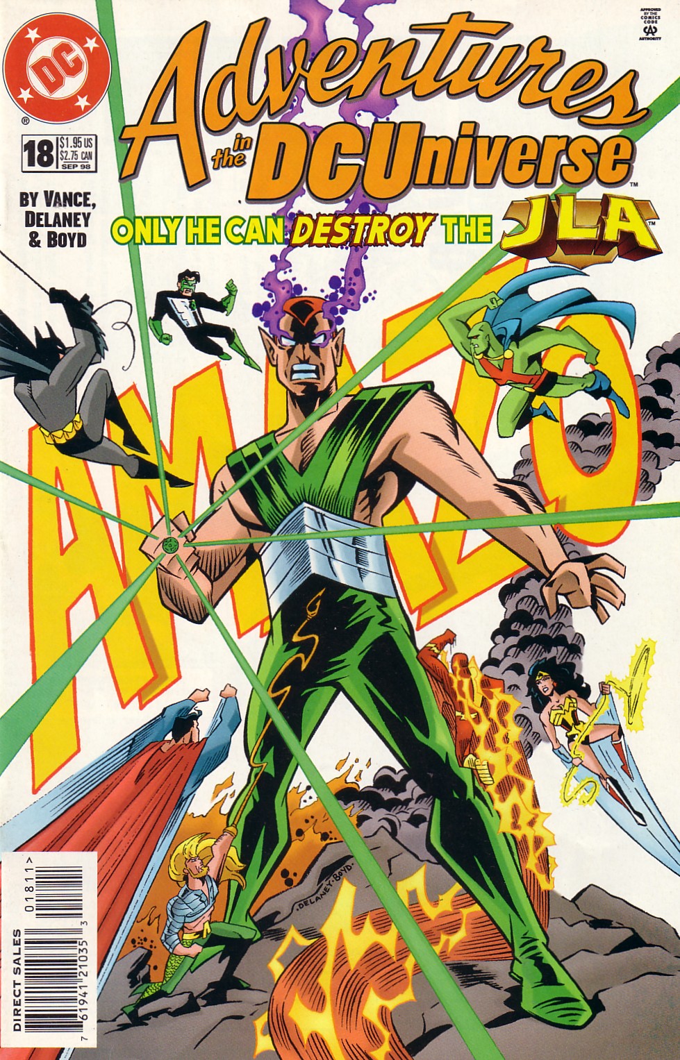 Read online Adventures in the DC Universe comic -  Issue #18 - 1