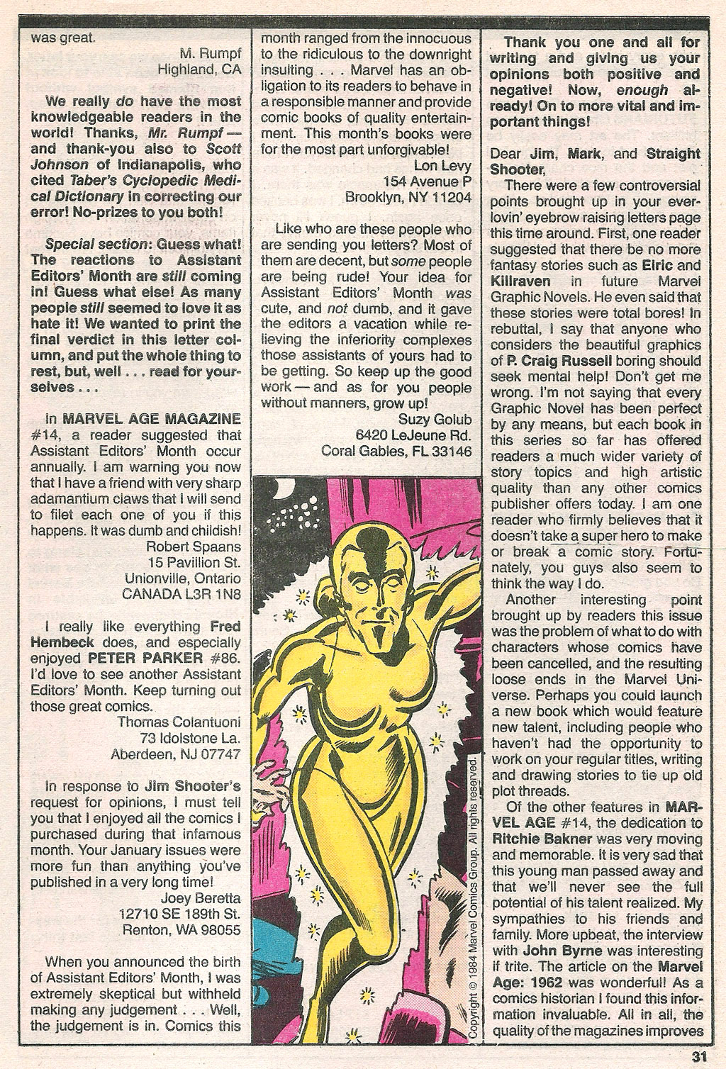 Read online Marvel Age comic -  Issue #17 - 32