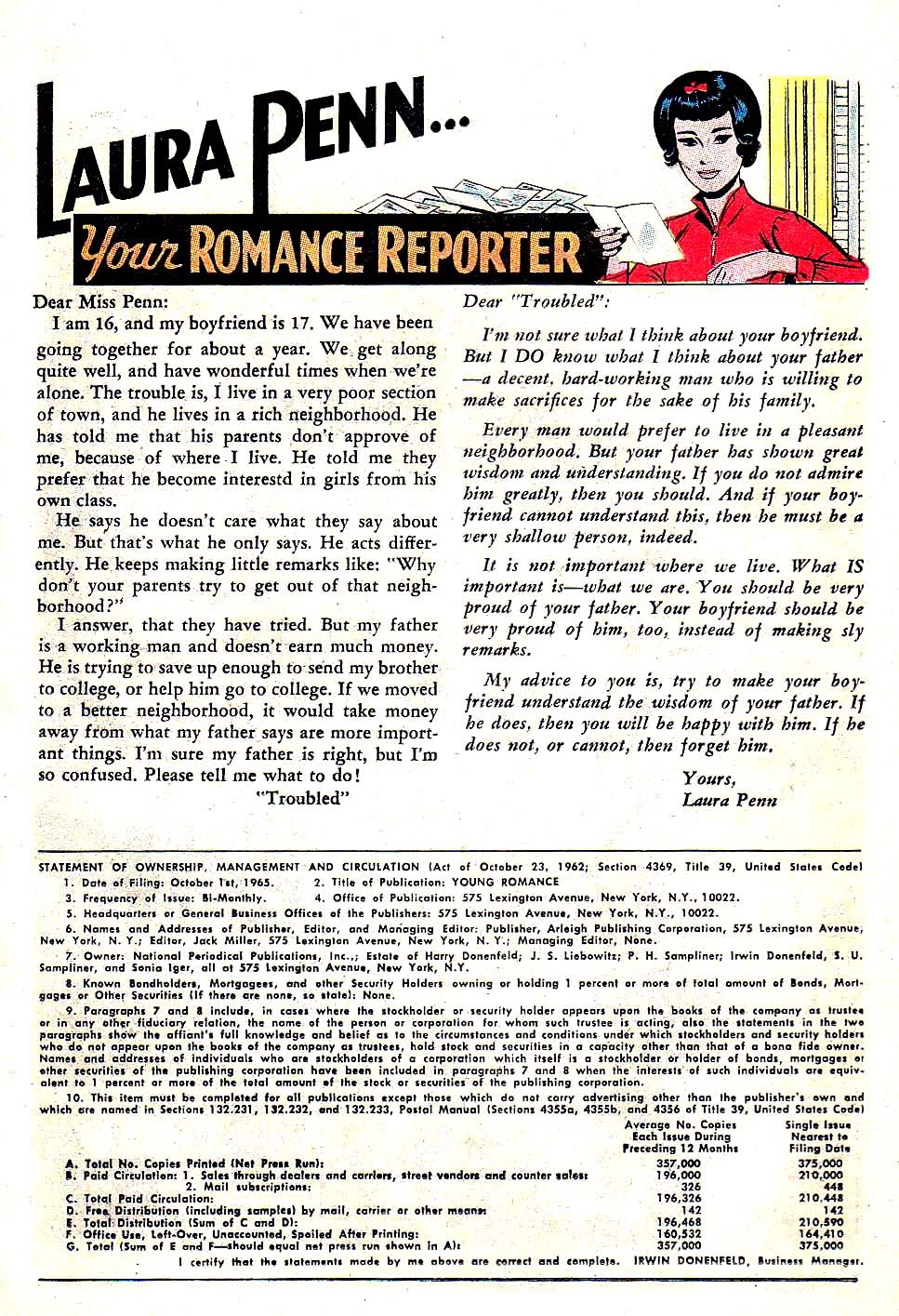 Read online Young Romance comic -  Issue #141 - 14