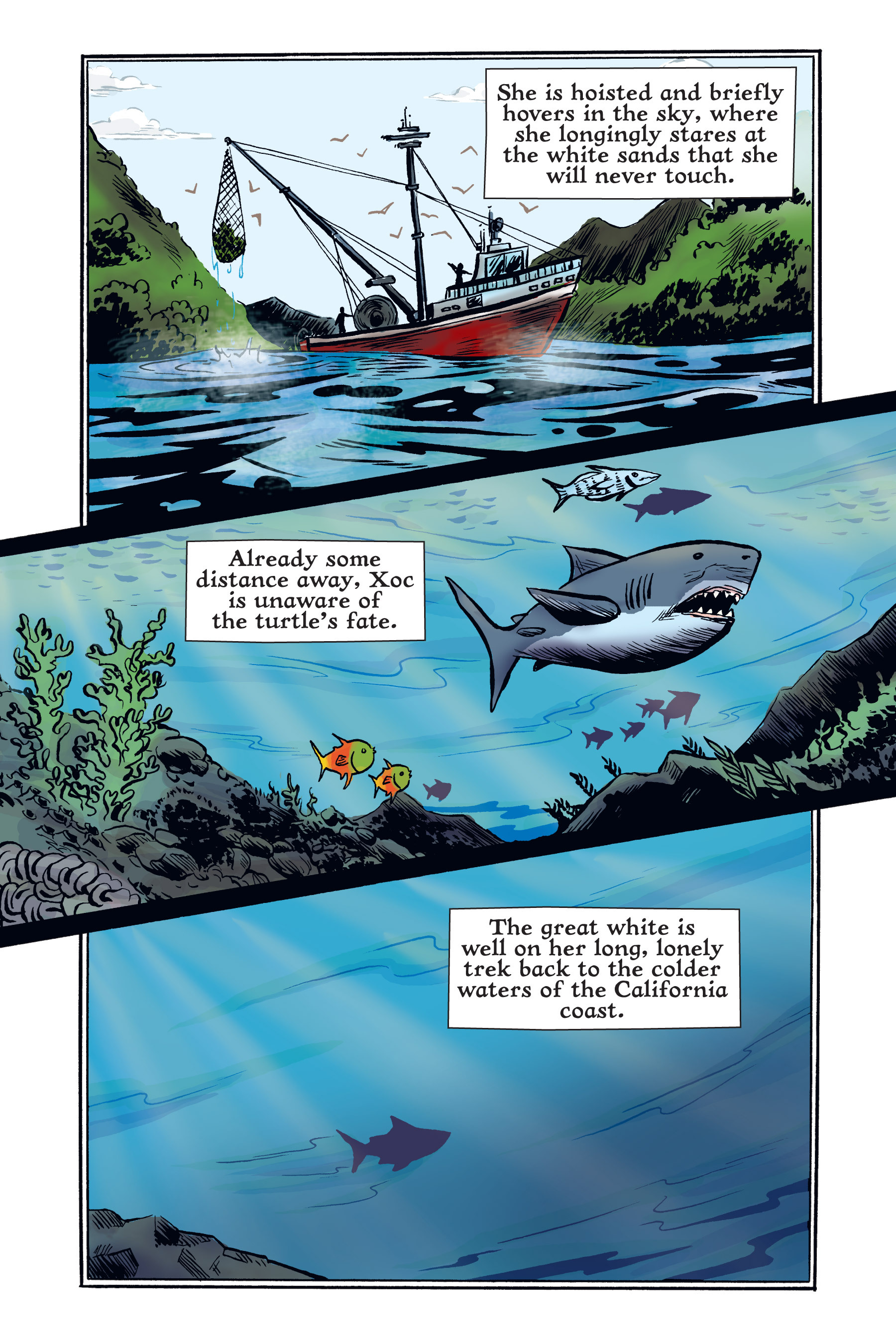 Read online Xoc: Journey of a Great White comic -  Issue # TPB - 112