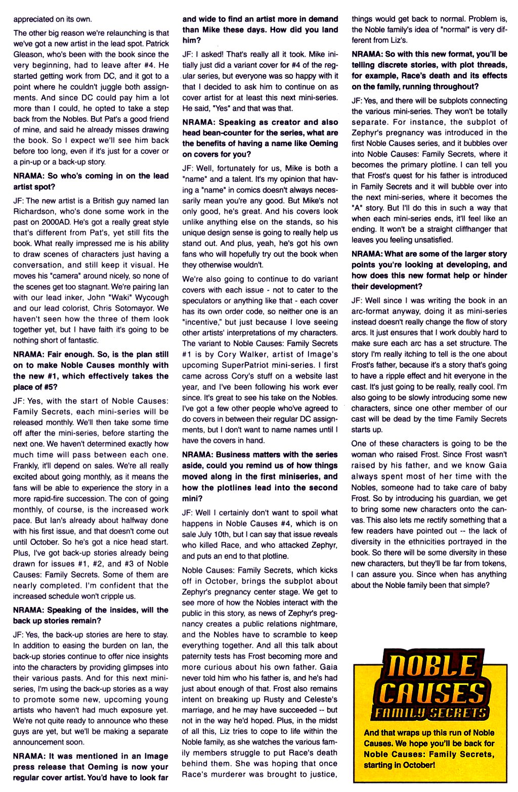 Read online Noble Causes (2002) comic -  Issue #4 - 27