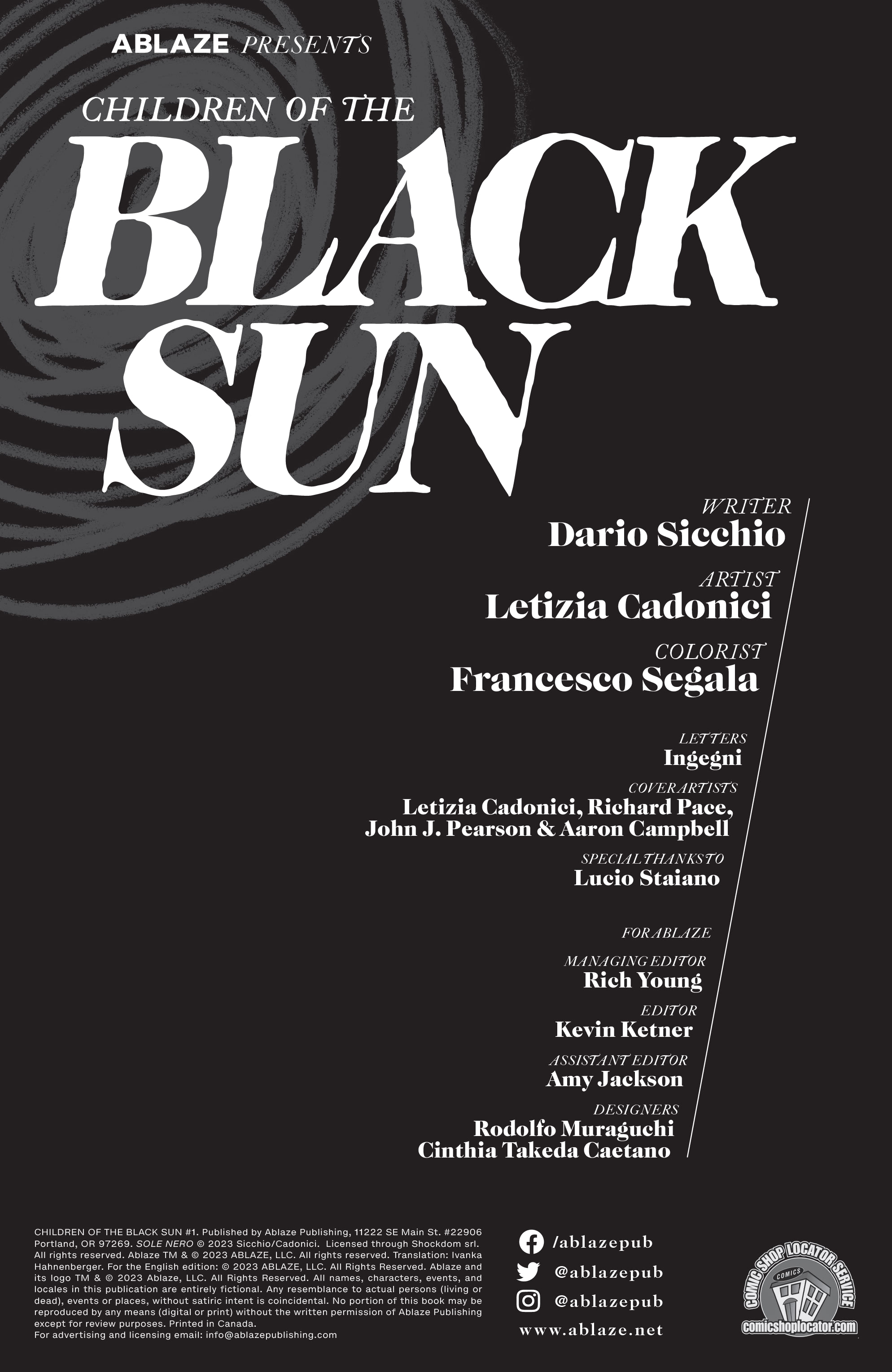 Read online Children of the Black Sun comic -  Issue #1 - 2