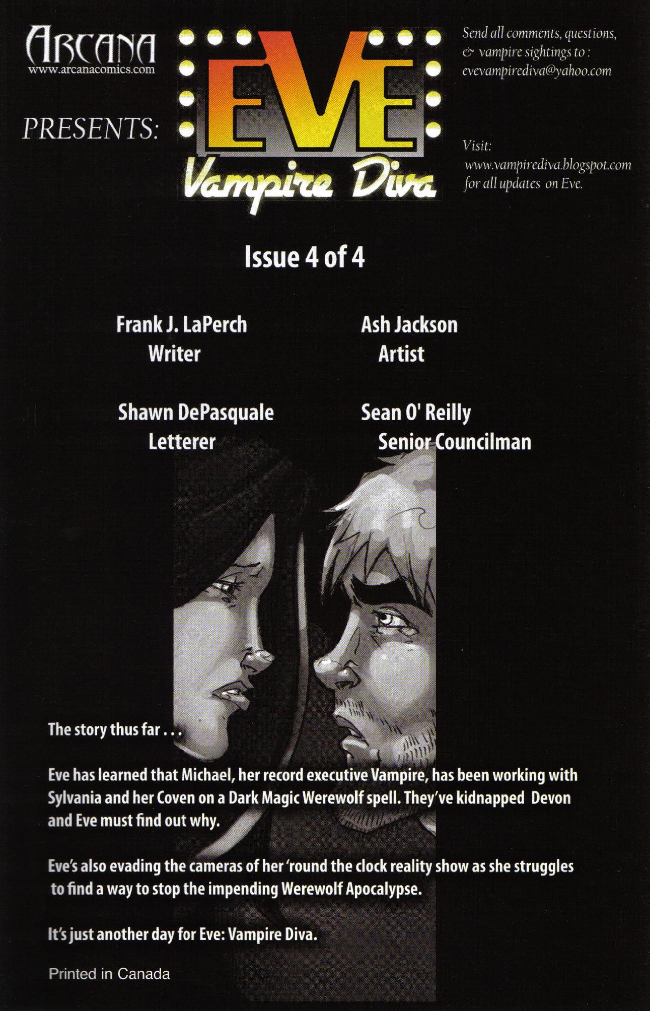 Read online Eve: Vampire Diva comic -  Issue #4 - 2
