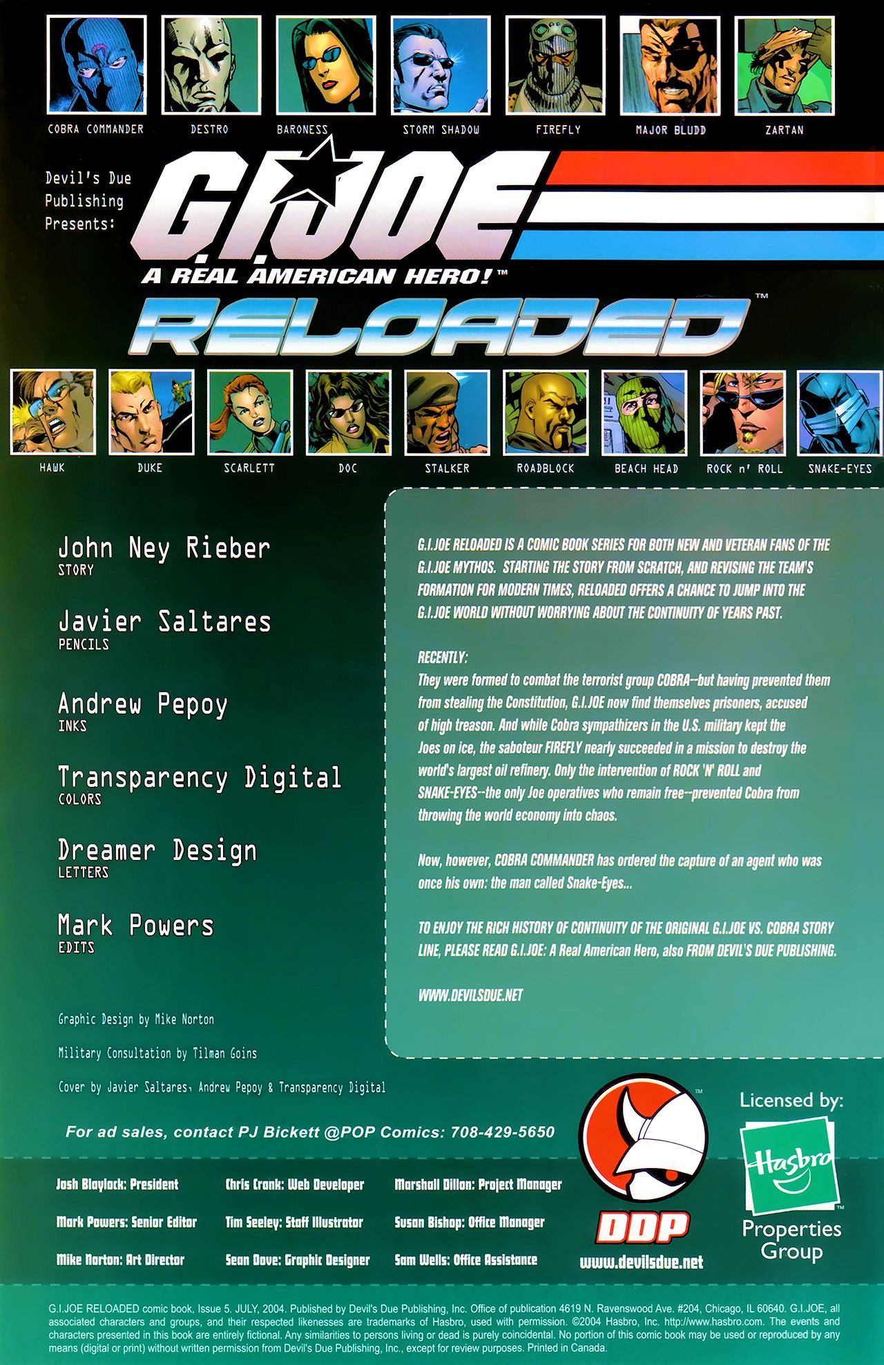 Read online G.I. Joe Reloaded comic -  Issue #5 - 2