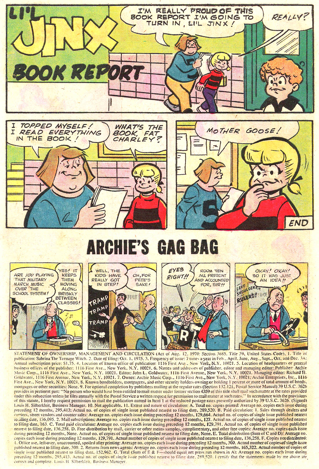 Sabrina The Teenage Witch (1971) Issue #31 #31 - English 10