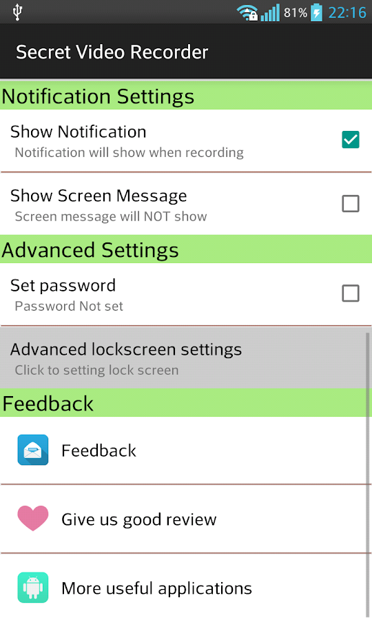 Secret Video Recorder Pro | Screenshot