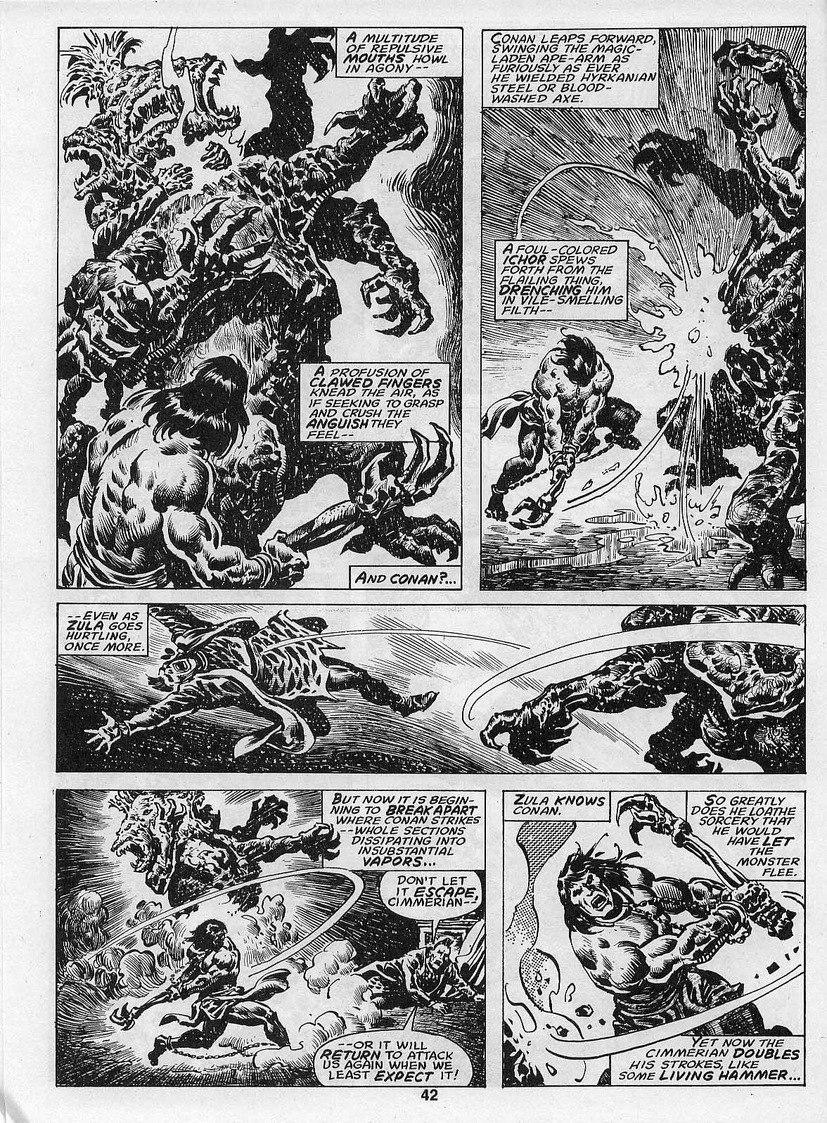 Read online The Savage Sword Of Conan comic -  Issue #205 - 44