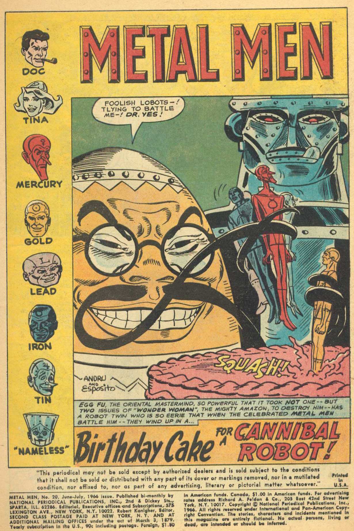 Read online Metal Men (1963) comic -  Issue #20 - 3
