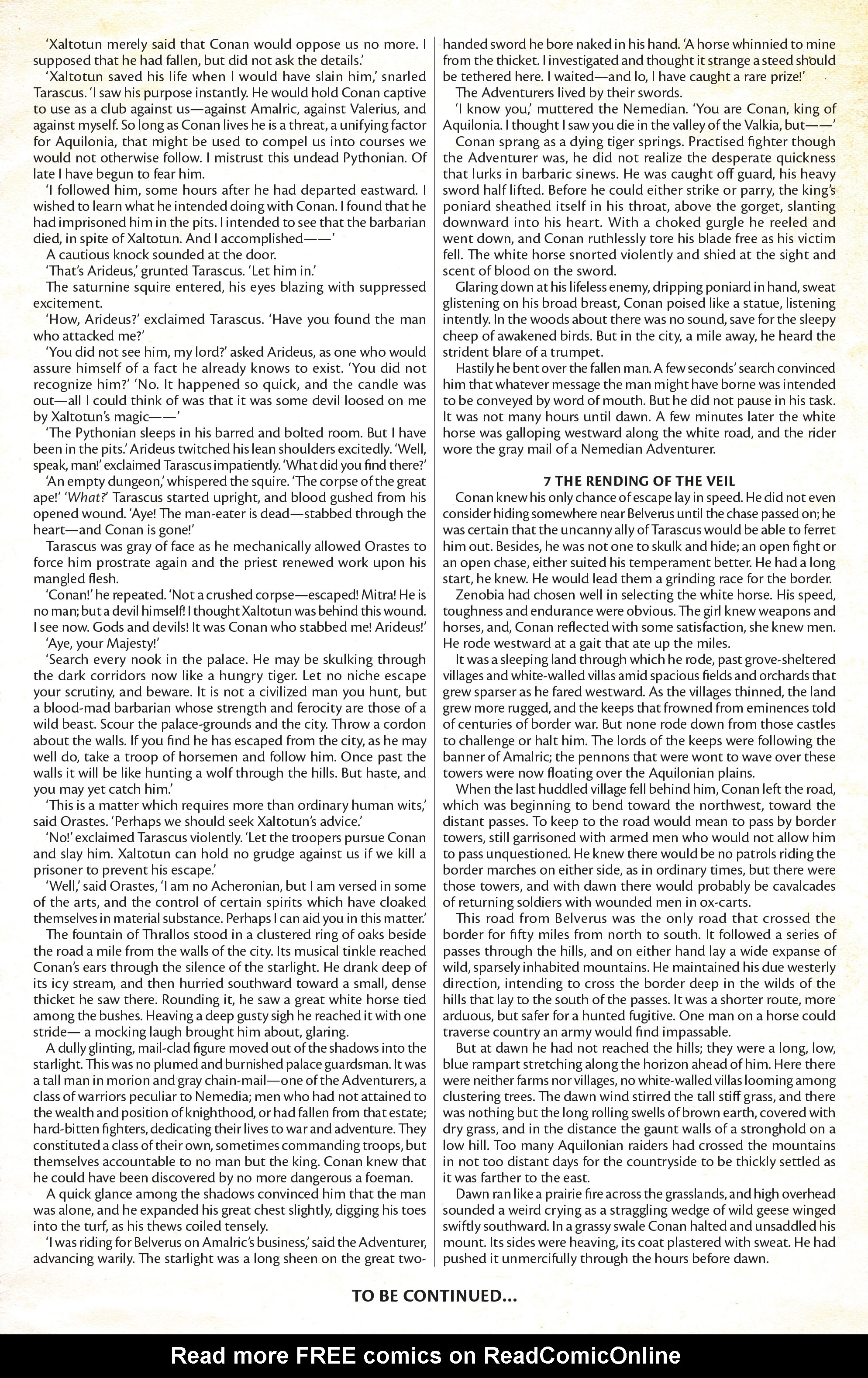Read online The Cimmerian: Hour of the Dragon comic -  Issue #1 - 32