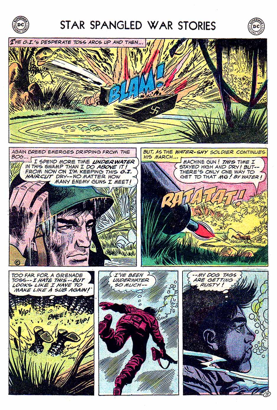 Read online Star Spangled War Stories (1952) comic -  Issue #56 - 7