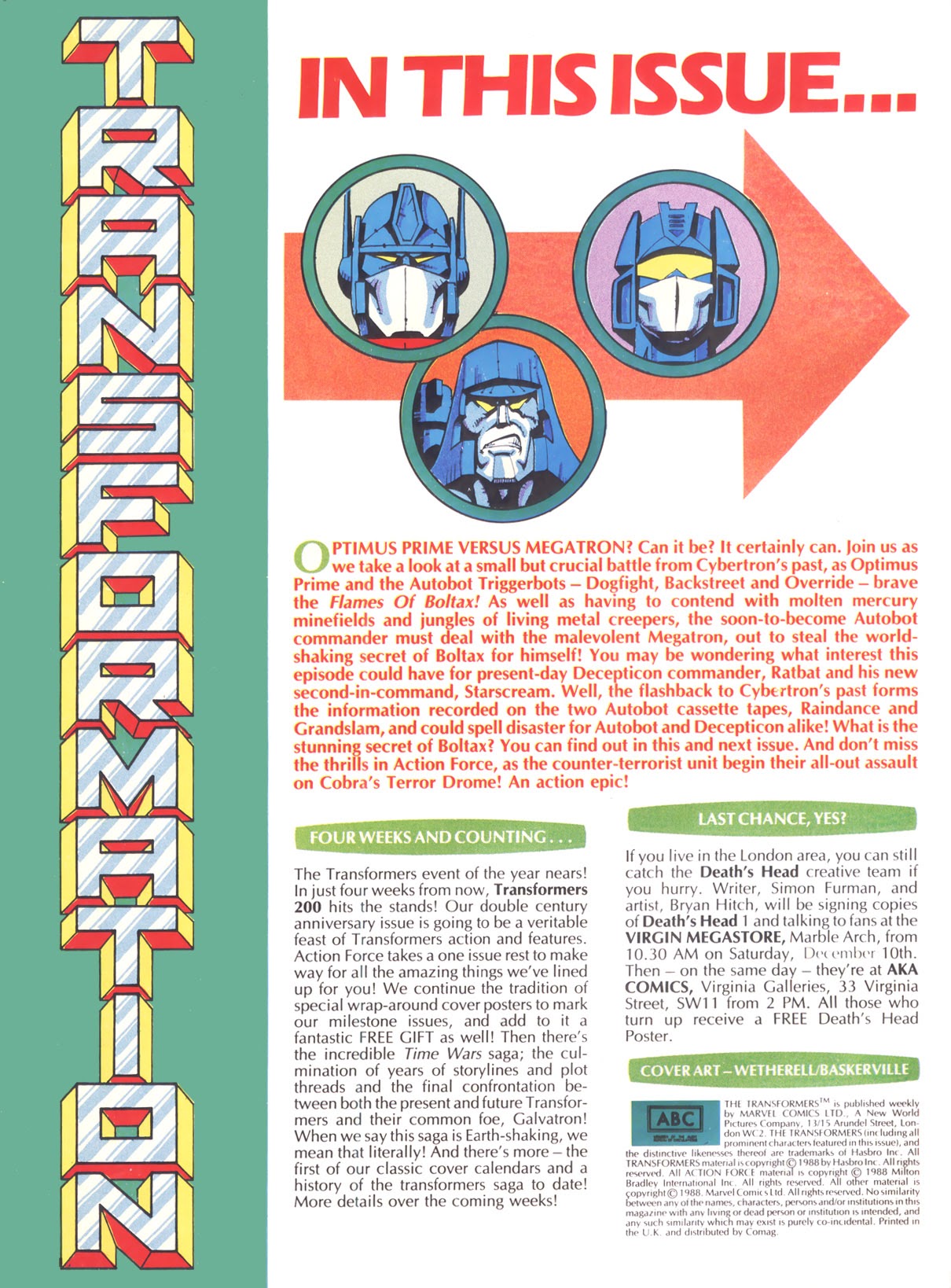 Read online The Transformers (UK) comic -  Issue #196 - 2
