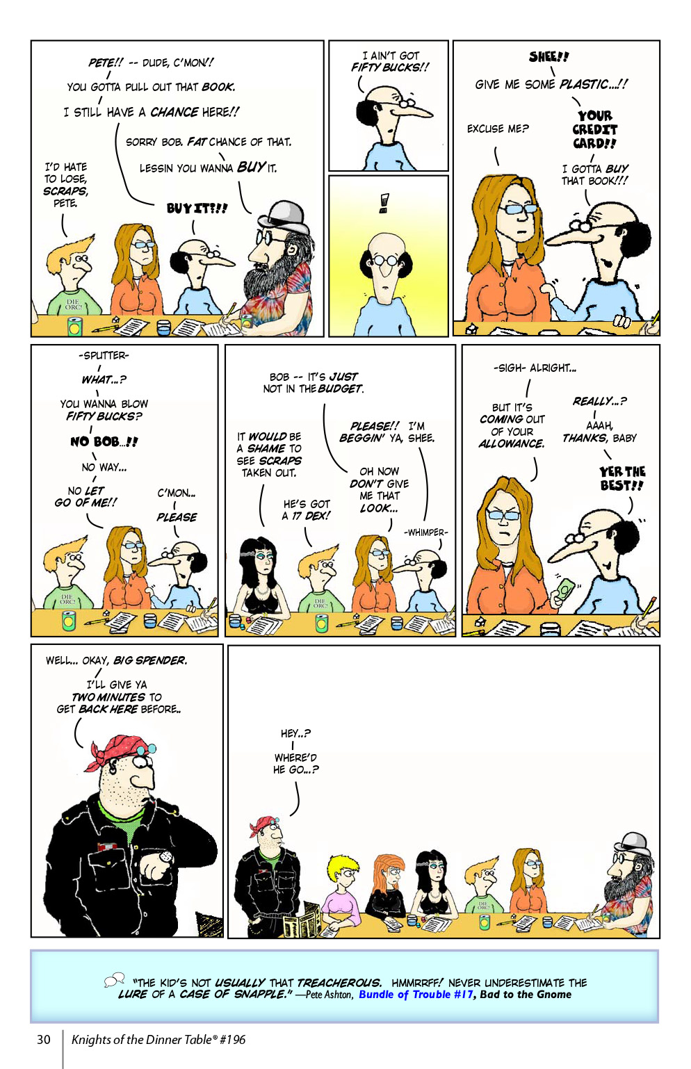 Read online Knights of the Dinner Table comic -  Issue #196 - 32