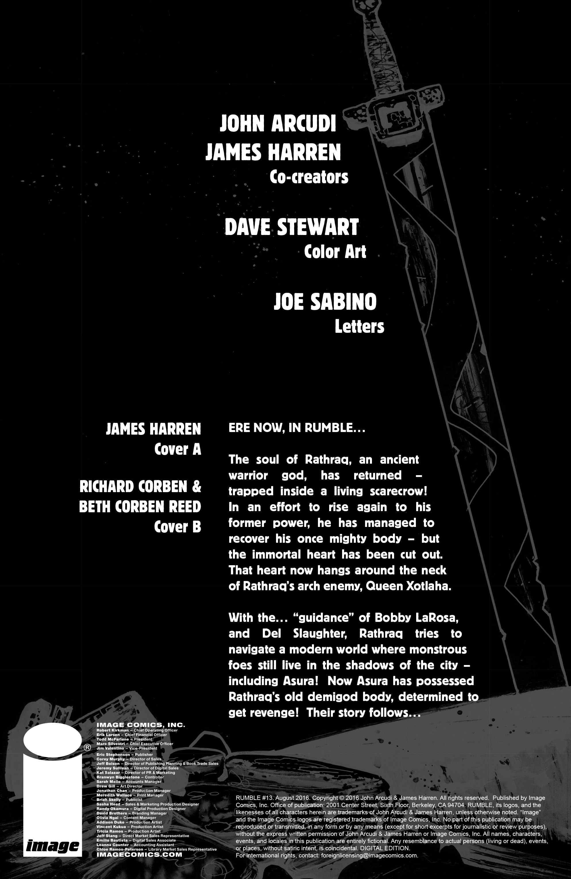 Read online Rumble comic -  Issue #13 - 2