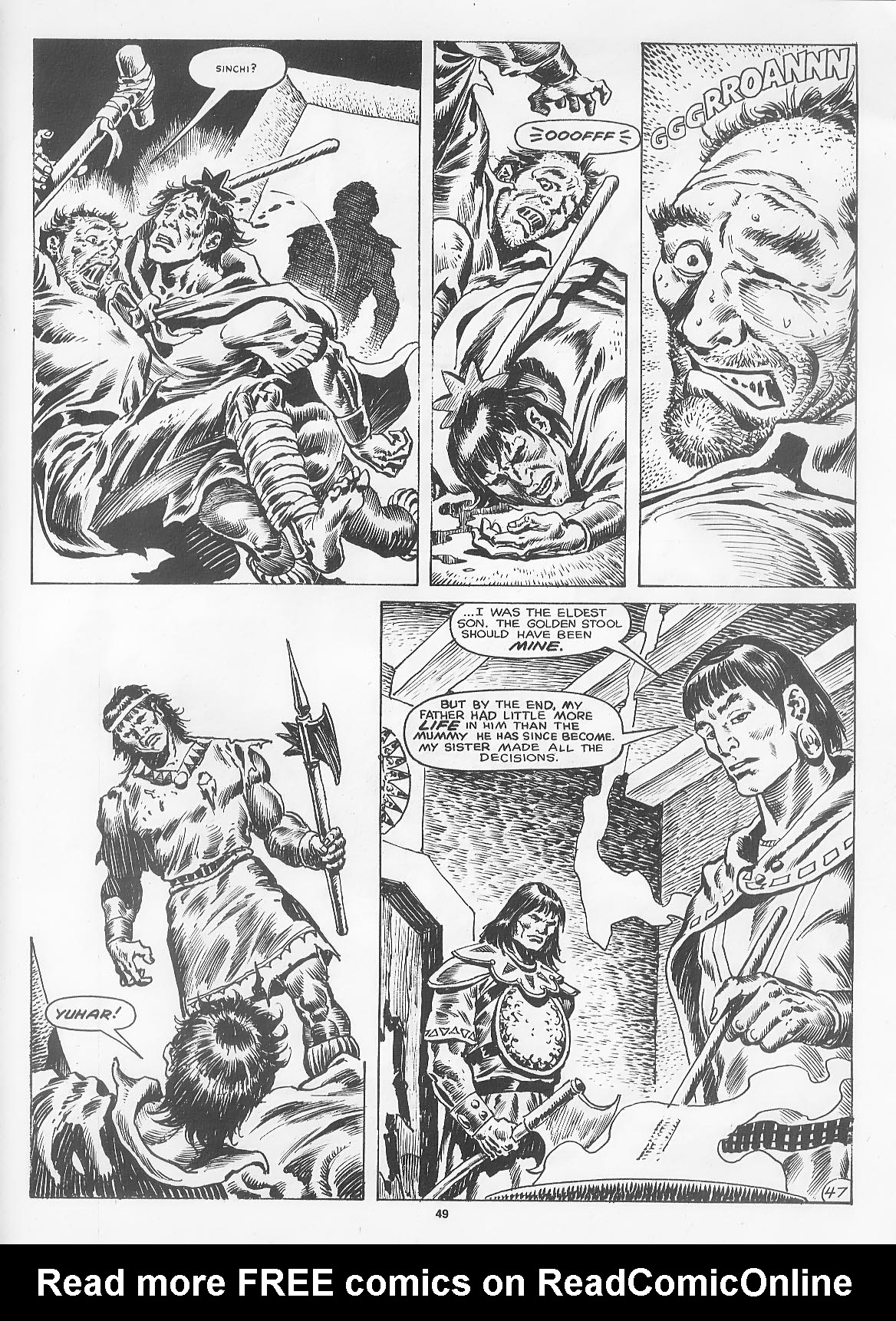 Read online The Savage Sword Of Conan comic -  Issue #166 - 51
