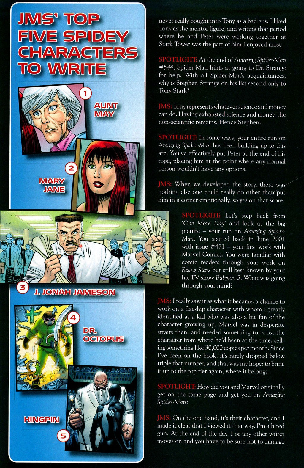 Read online Marvel Spotlight: Spider-Man - One More Day/Brand New Day comic -  Issue # Full - 8