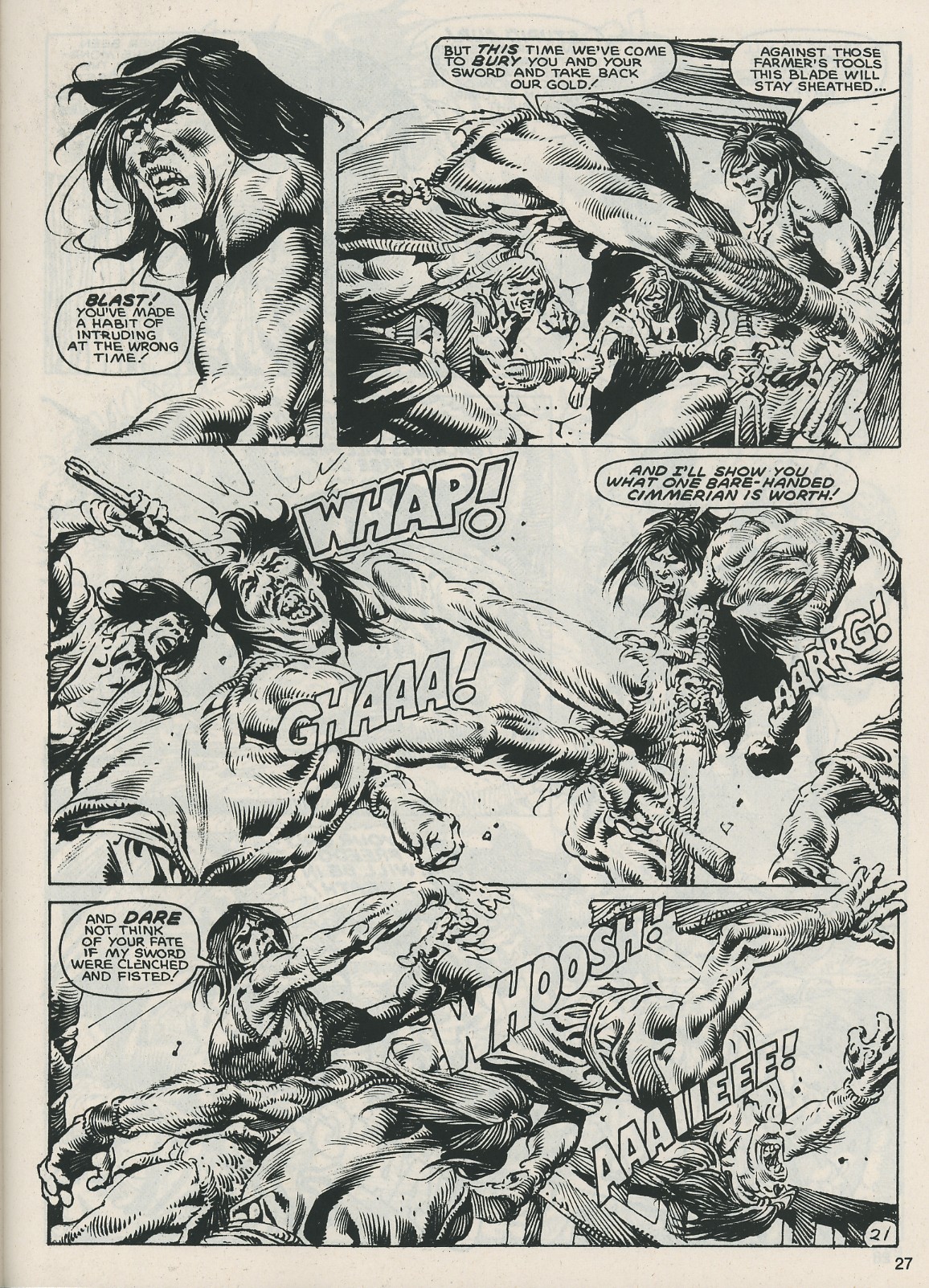 Read online The Savage Sword Of Conan comic -  Issue #121 - 27