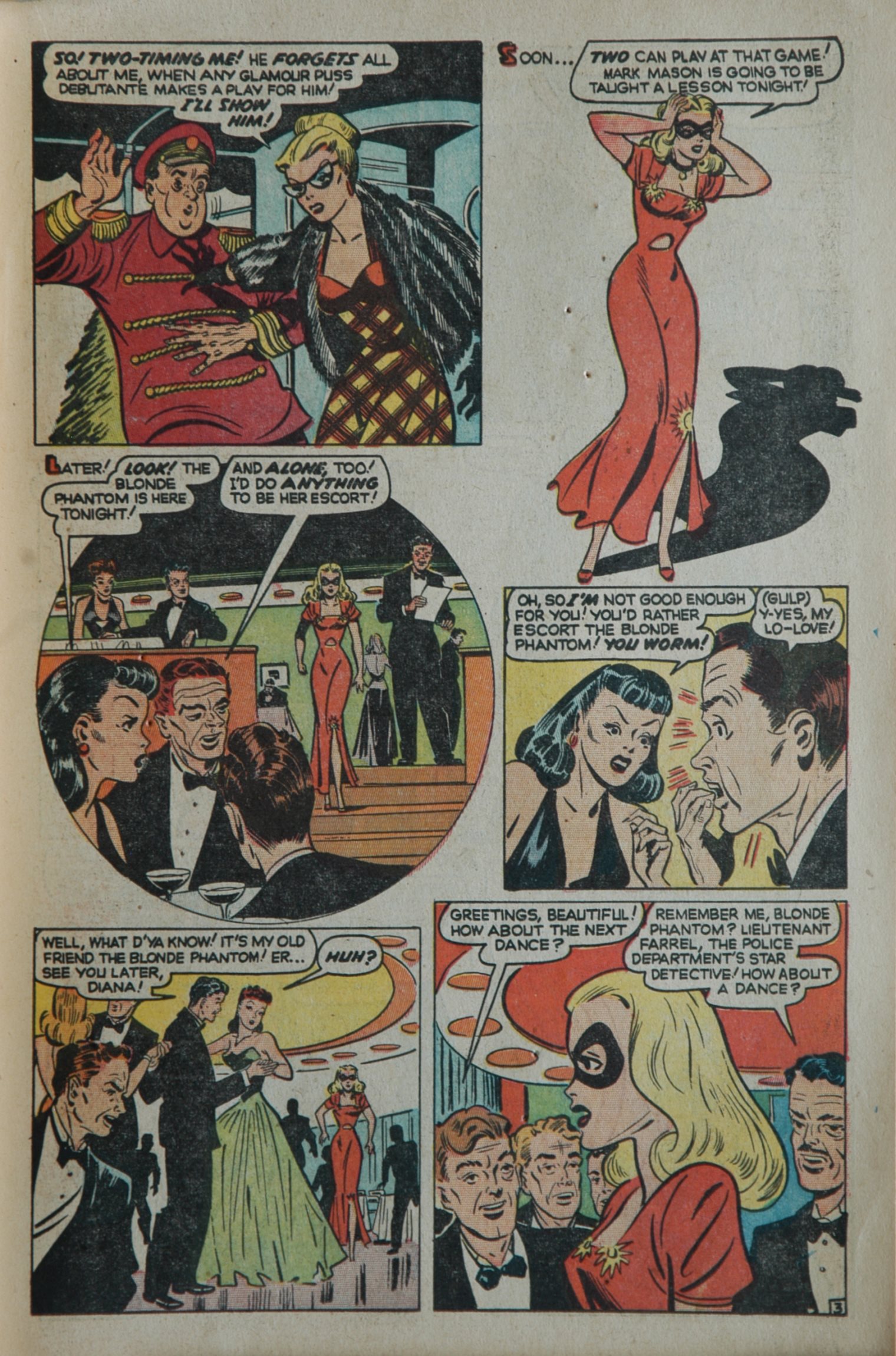 Read online Blonde Phantom Comics comic -  Issue #17 - 13