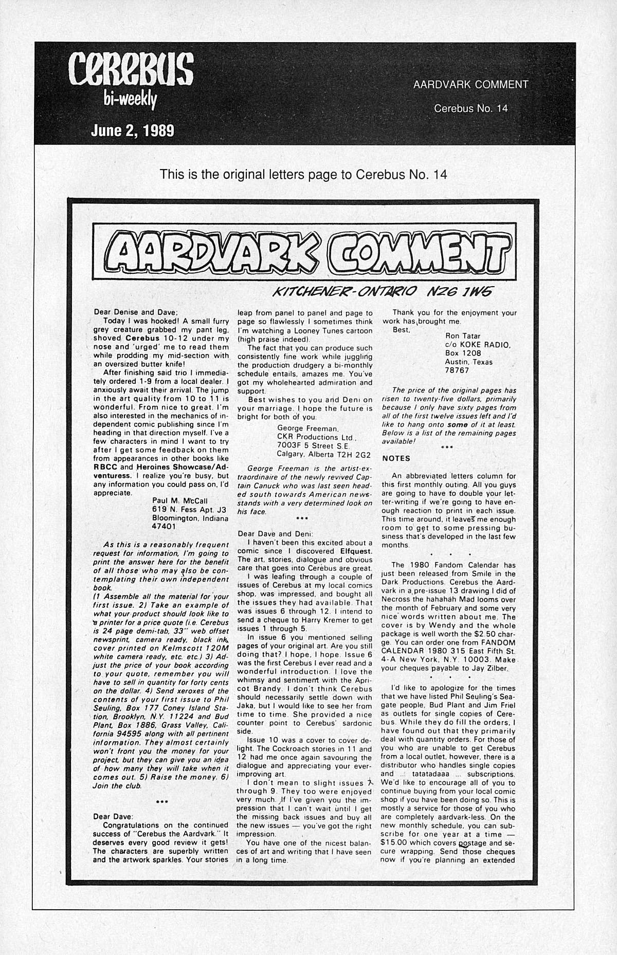 Read online Cerebus comic -  Issue #14 - 27