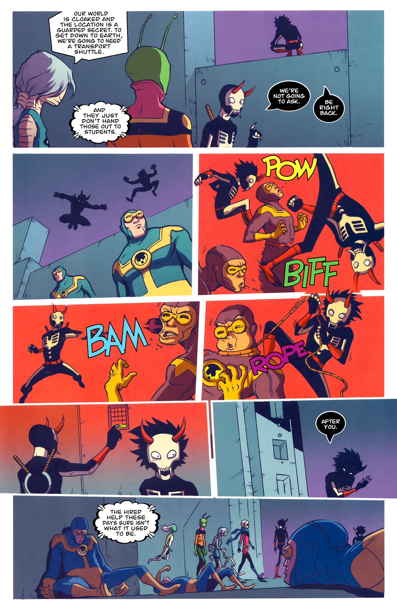 Read online Gladstone's School for World Conquerors (2011) comic -  Issue #5 - 17