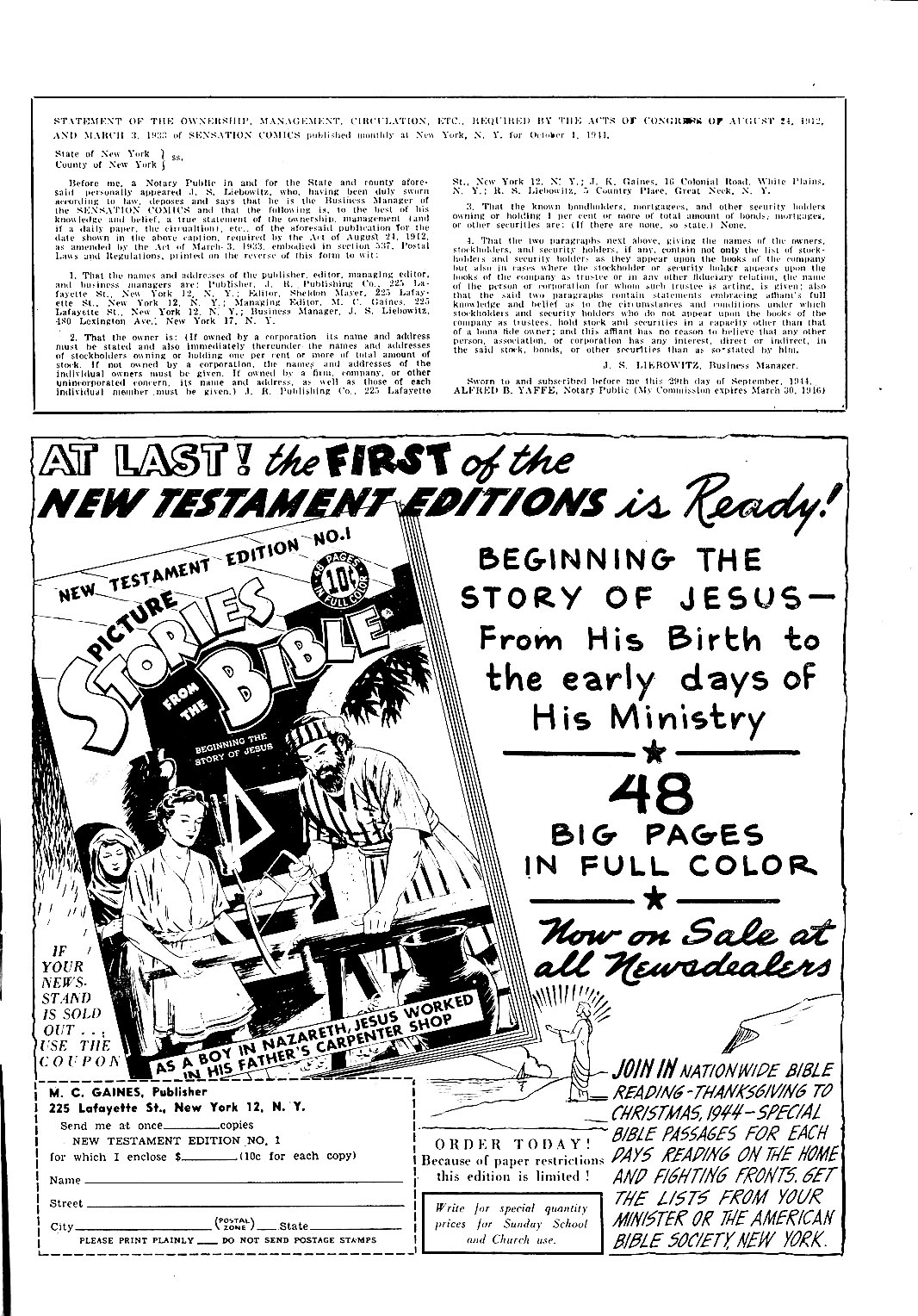 Read online Sensation (Mystery) Comics comic -  Issue #38 - 51