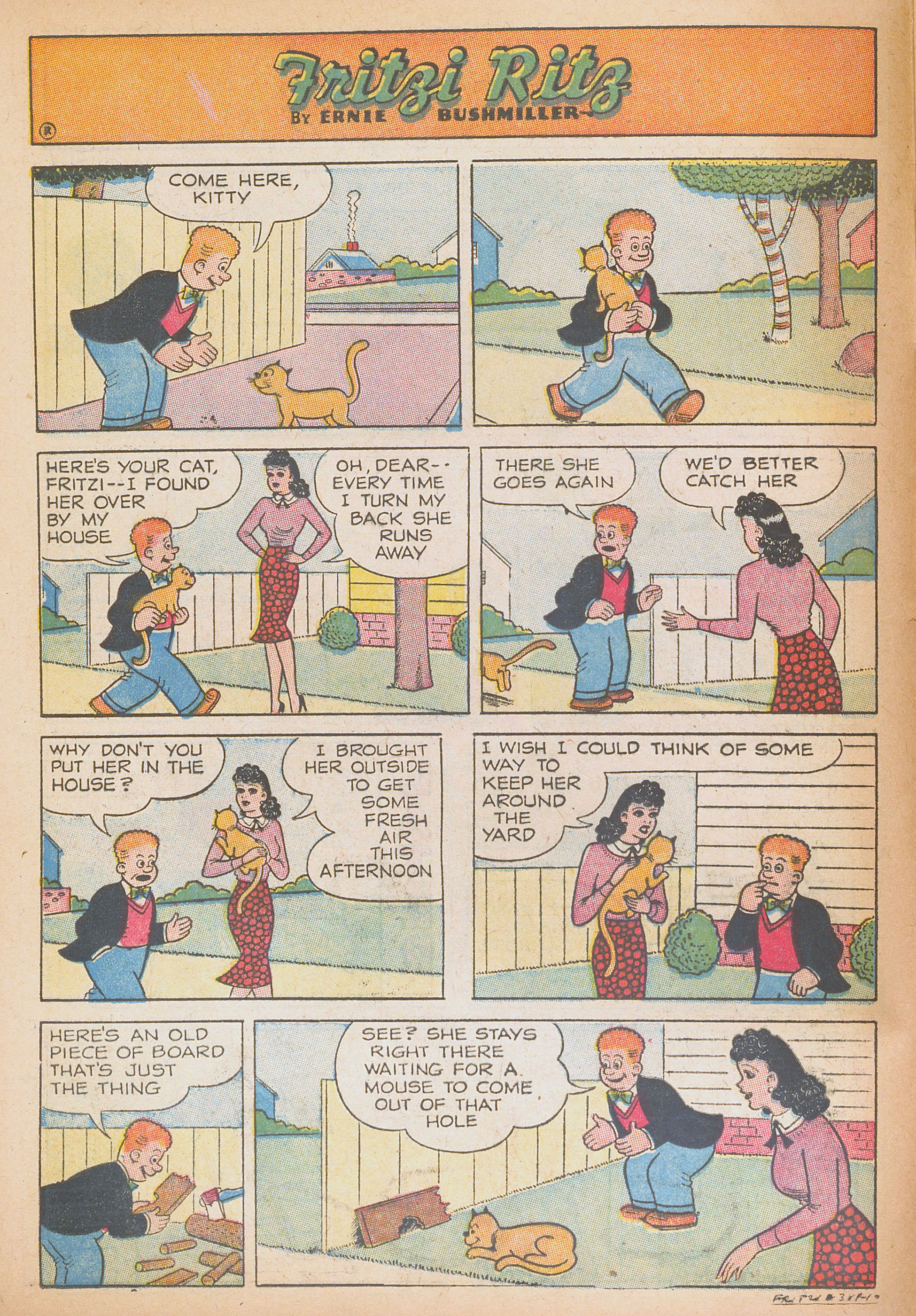 Read online Fritzi Ritz (1953) comic -  Issue #38 - 12