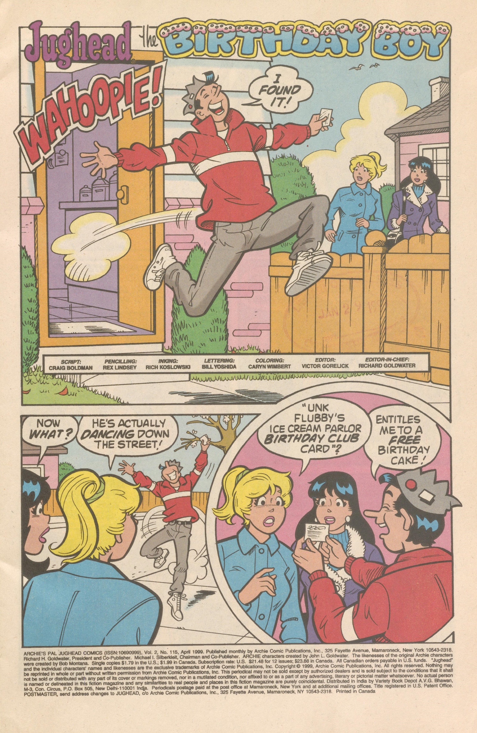 Read online Archie's Pal Jughead Comics comic -  Issue #115 - 3