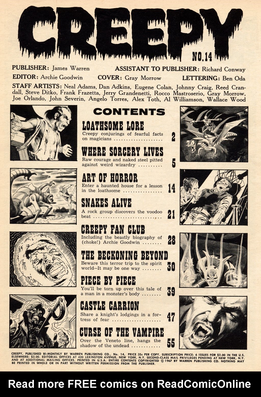 Read online Creepy (1964) comic -  Issue #14 - 3