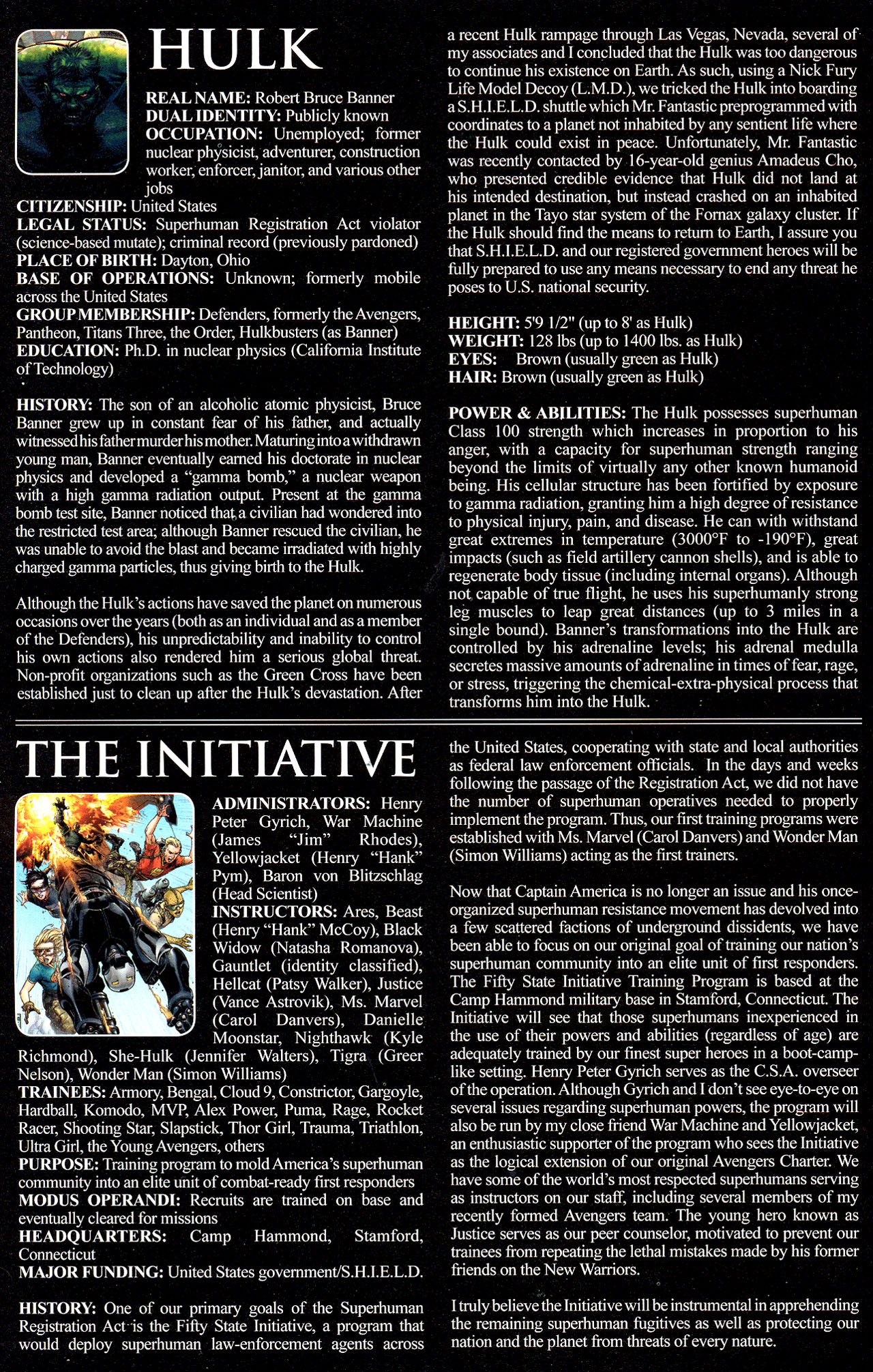 Read online Civil War: Battle Damage Report comic -  Issue # Full - 30