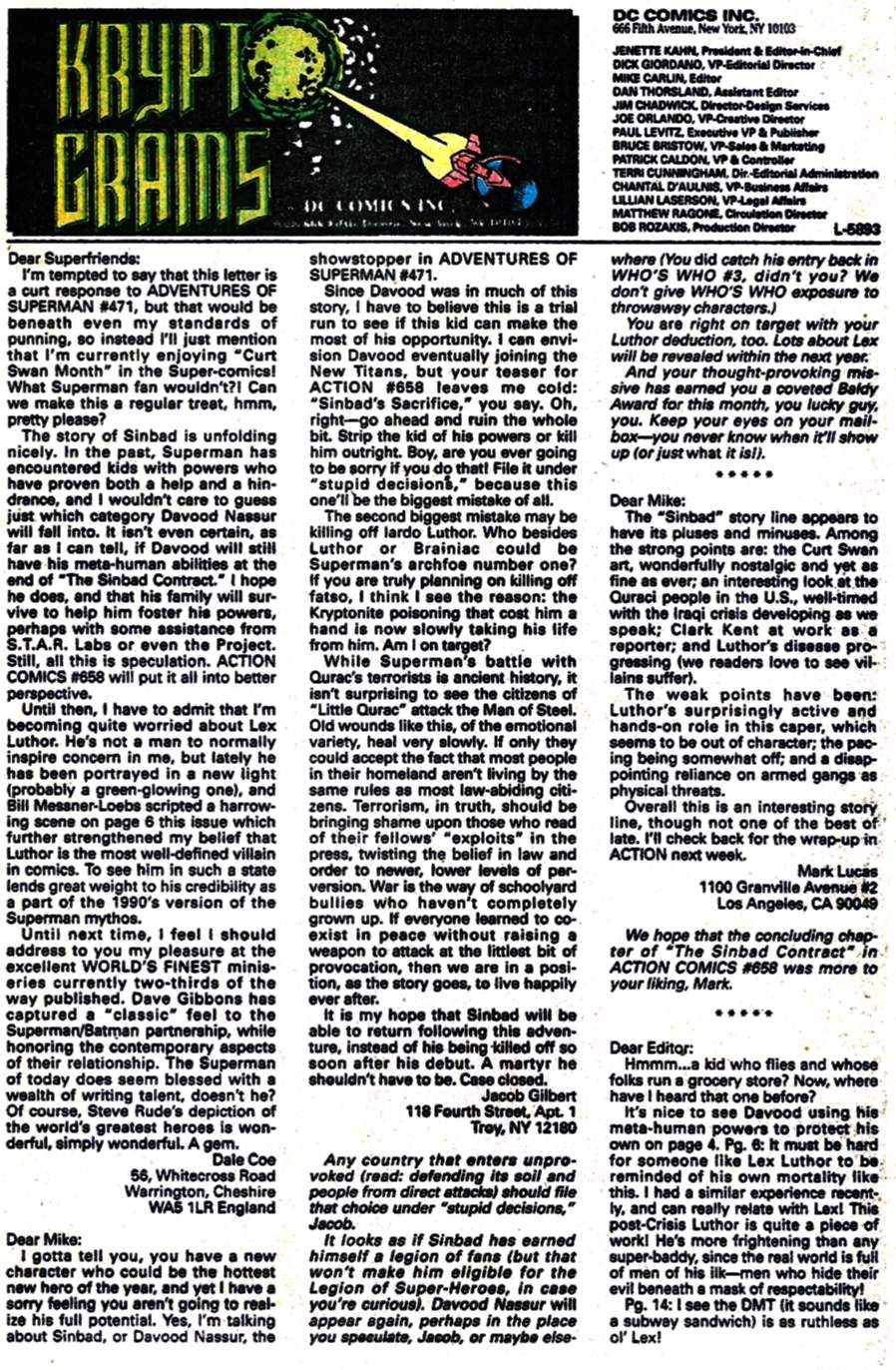 Read online Adventures of Superman (1987) comic -  Issue #475 - 24