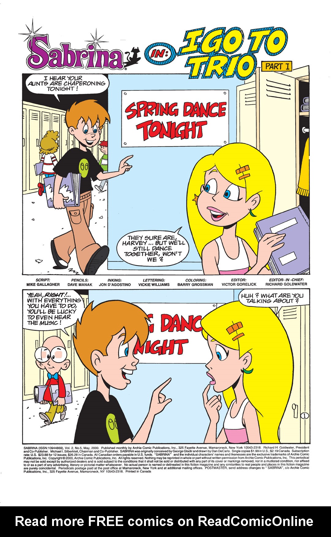 Read online Sabrina the Teenage Witch (2000) comic -  Issue #5 - 2