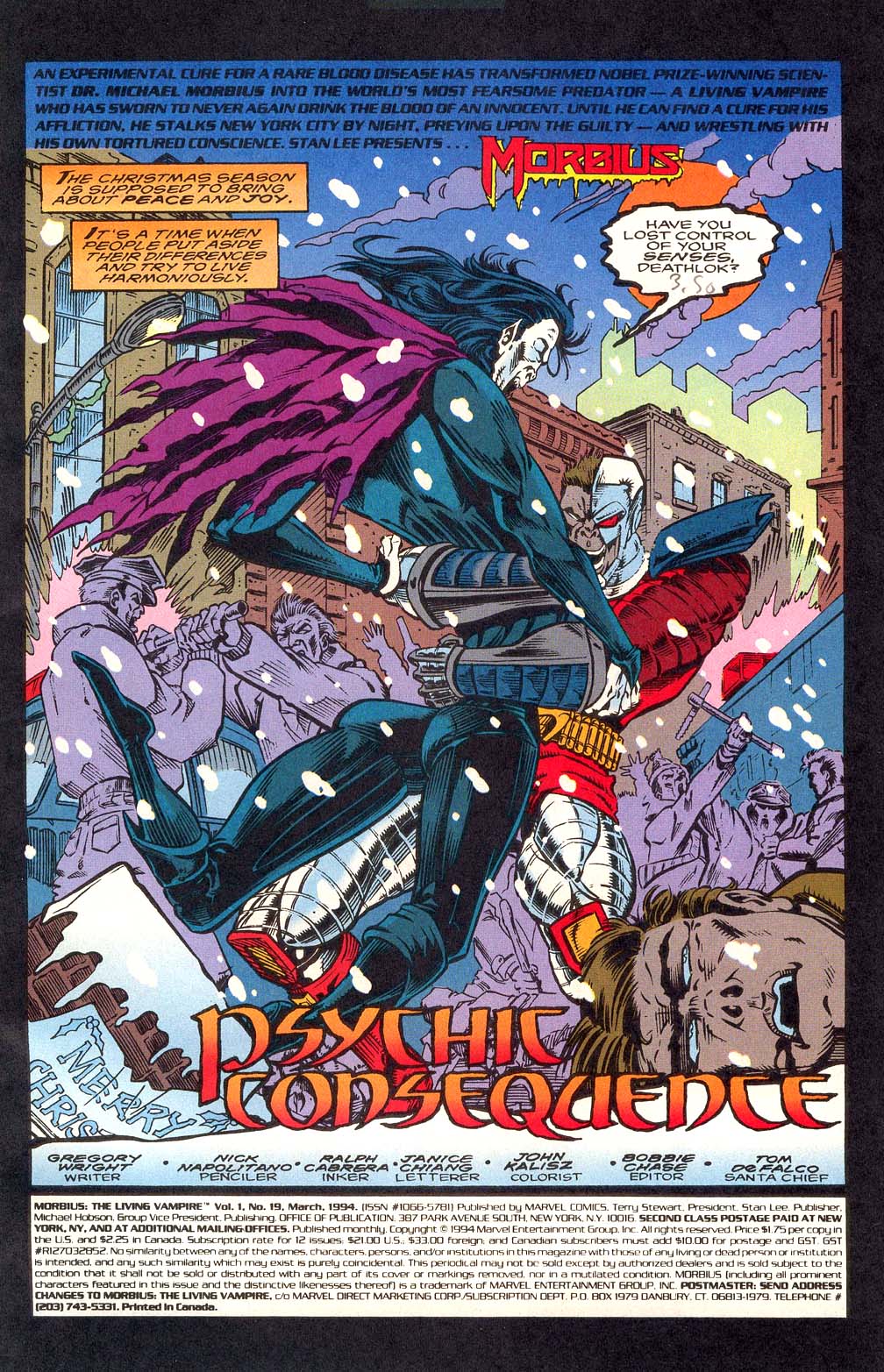 Read online Morbius: The Living Vampire (1992) comic -  Issue #19 - 2